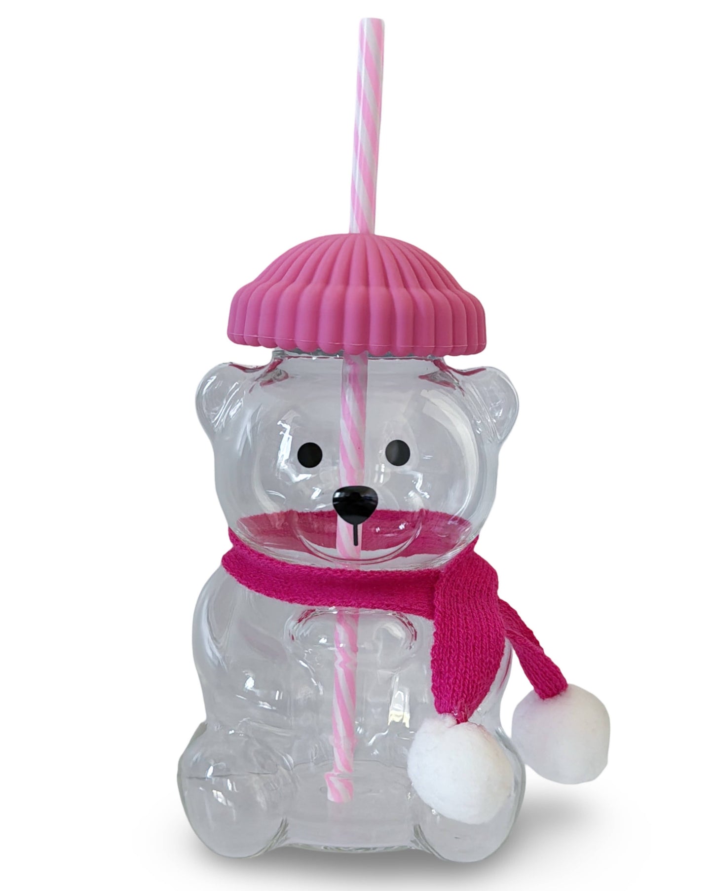 Honey Bear Latte Glass Cups