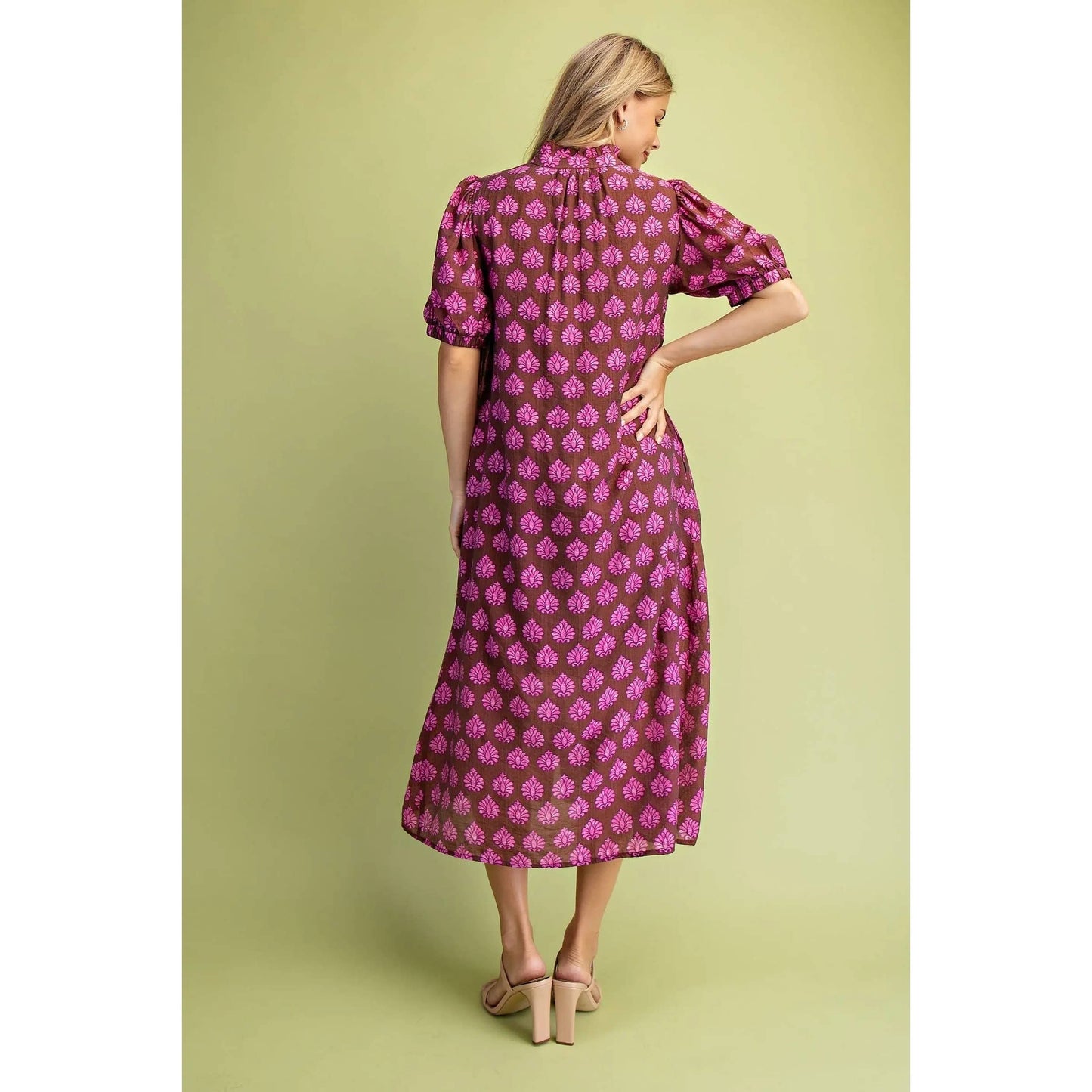 Printed Midi Dress