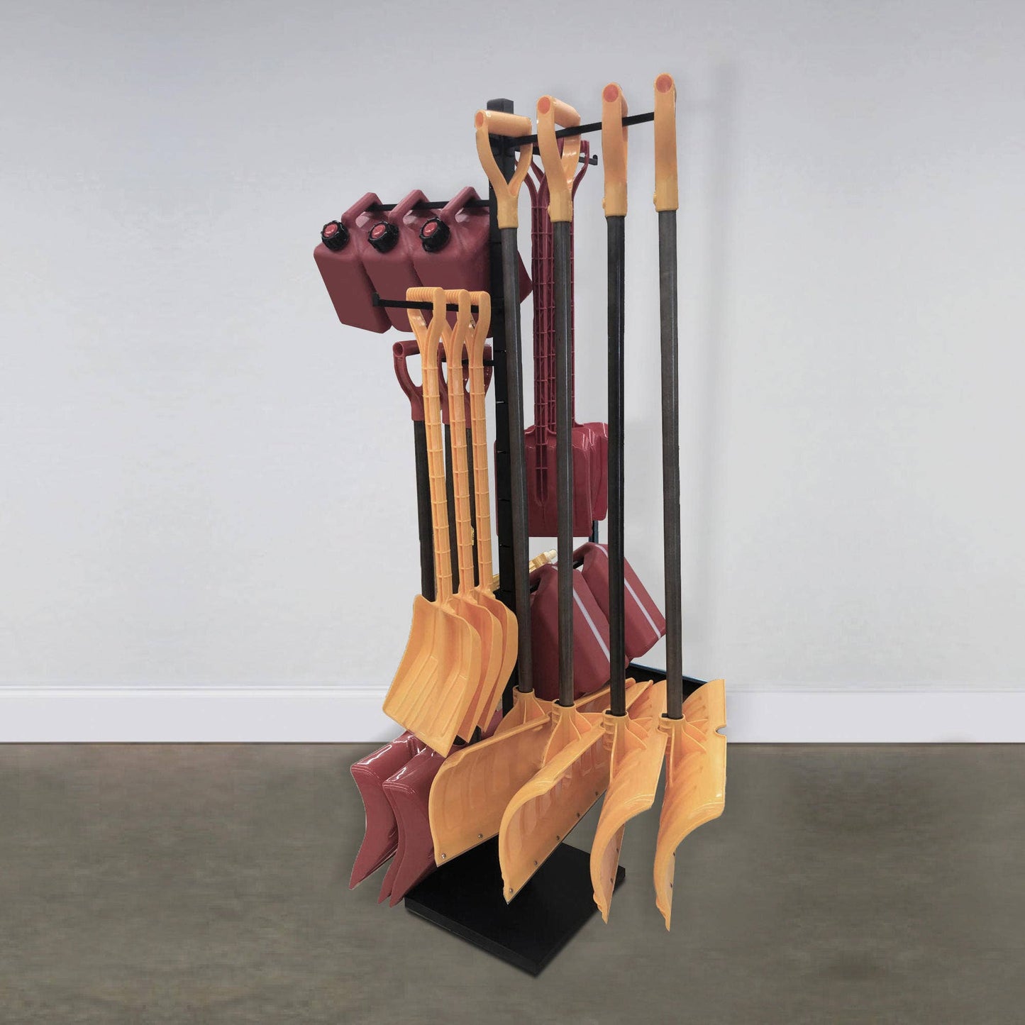4-Sided Floor Standing Displays with 12 Adjustable Arms