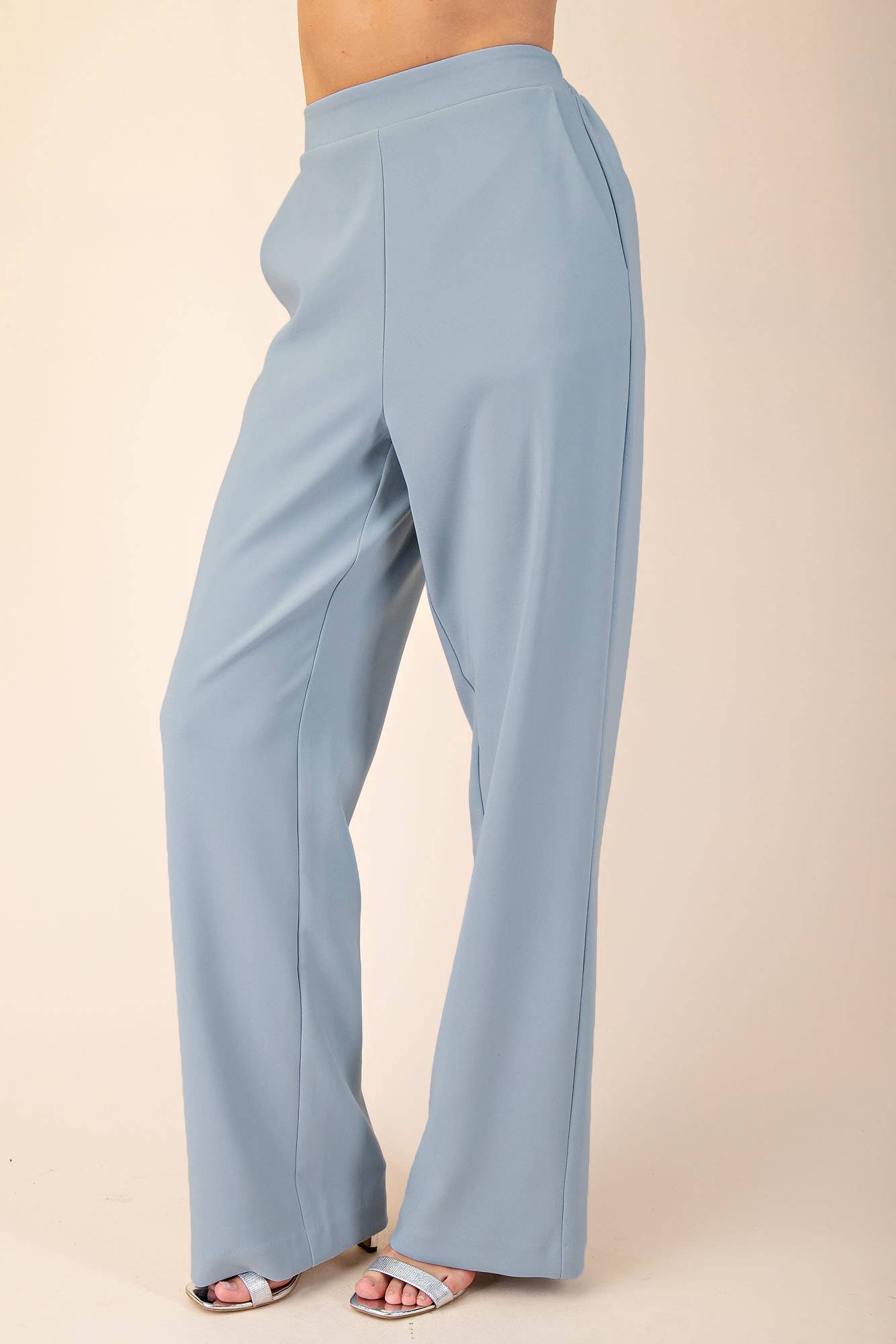 High Rise Wide Leg Pants