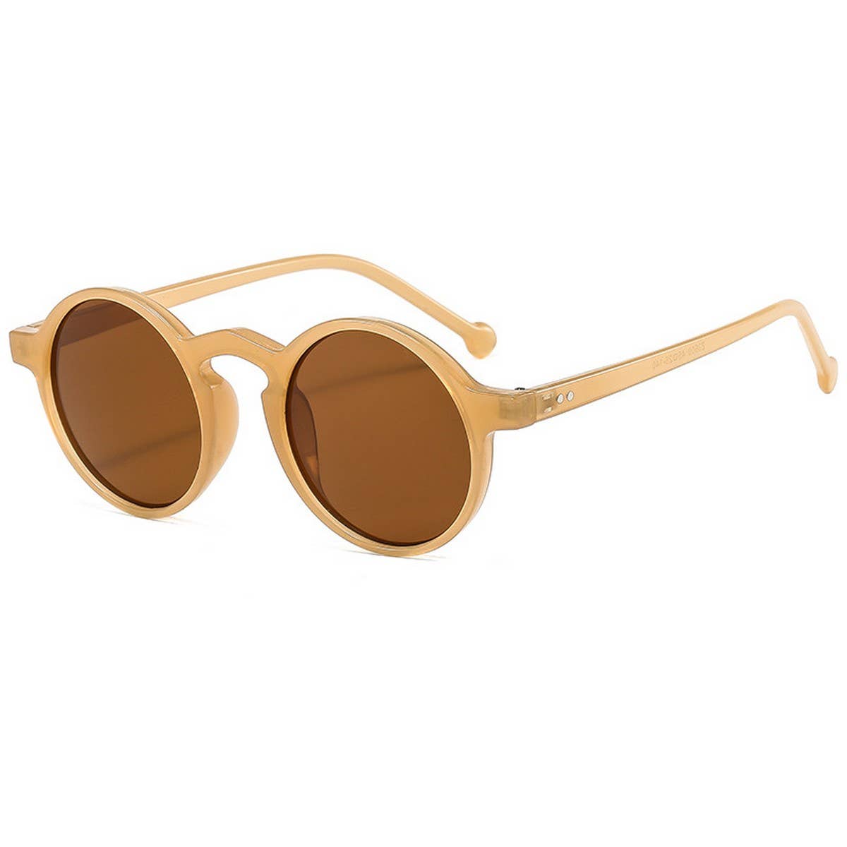 ROUND FRAME TINTED LENS FASHION GLASSES UNISEX_CWASG0286