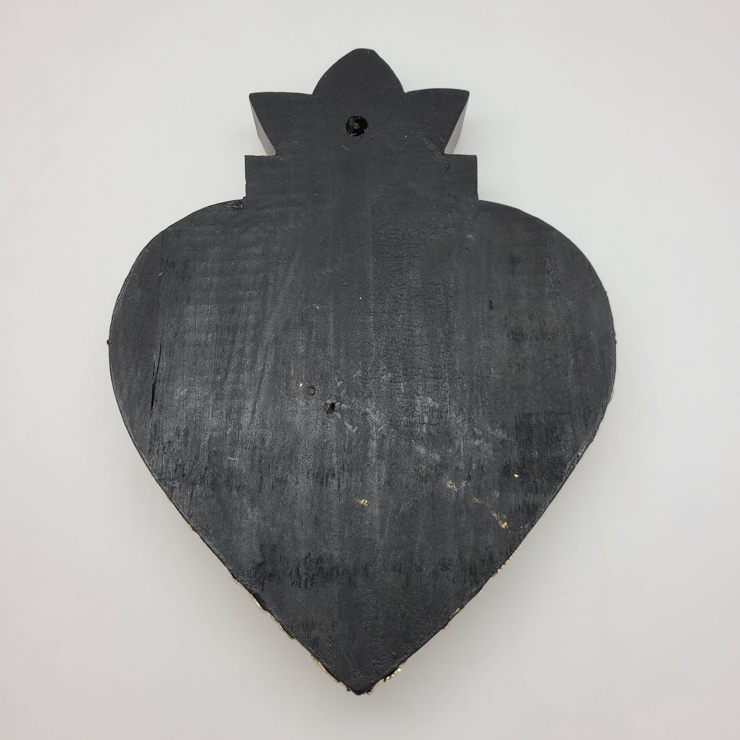 Gold Folk Art Heart w/ Milagros
