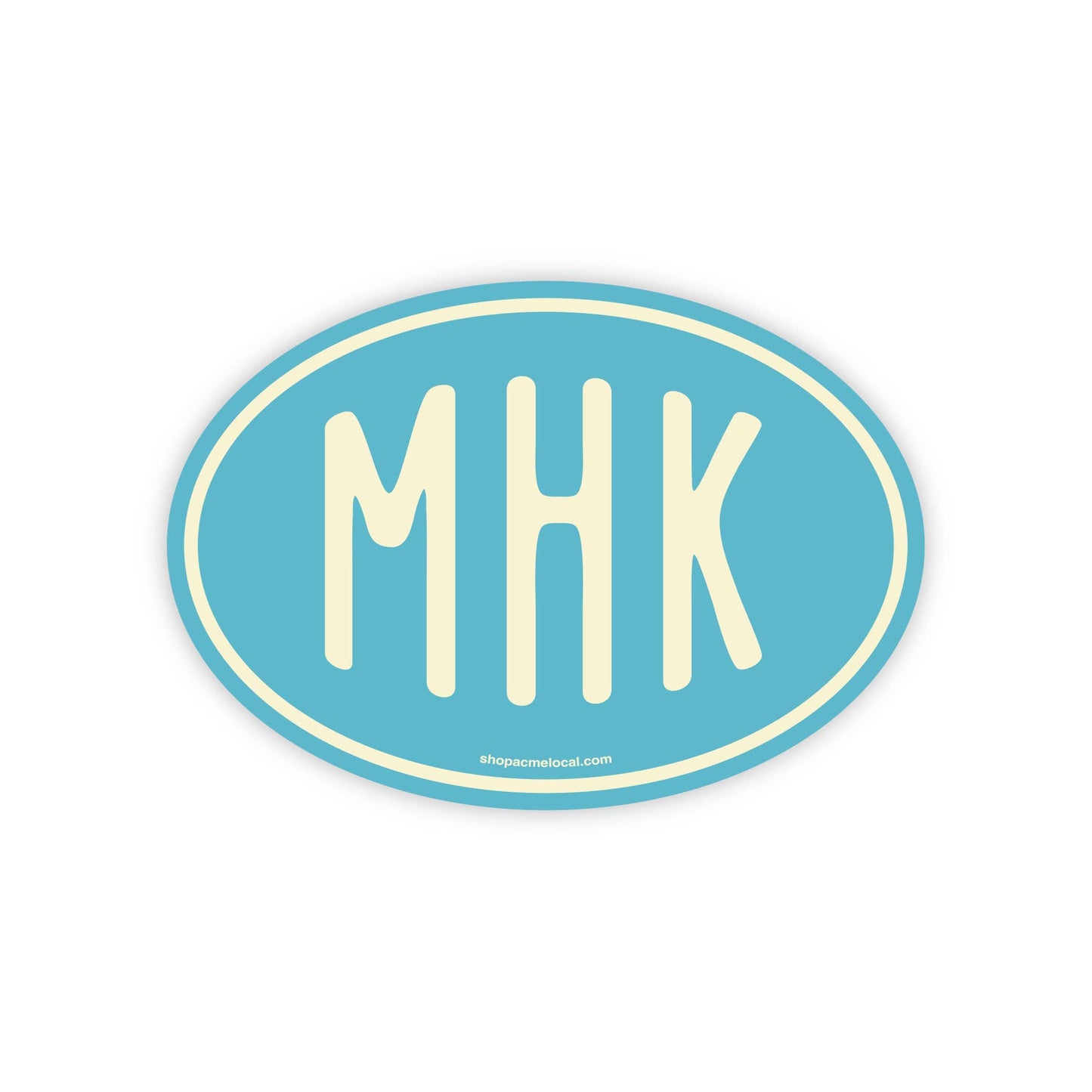 Vintage Oval Customizable Sticker