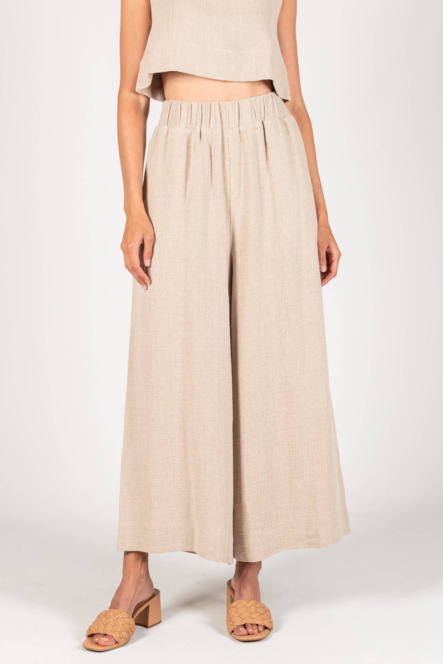 P. CILL Linen Wide Leg Pants
