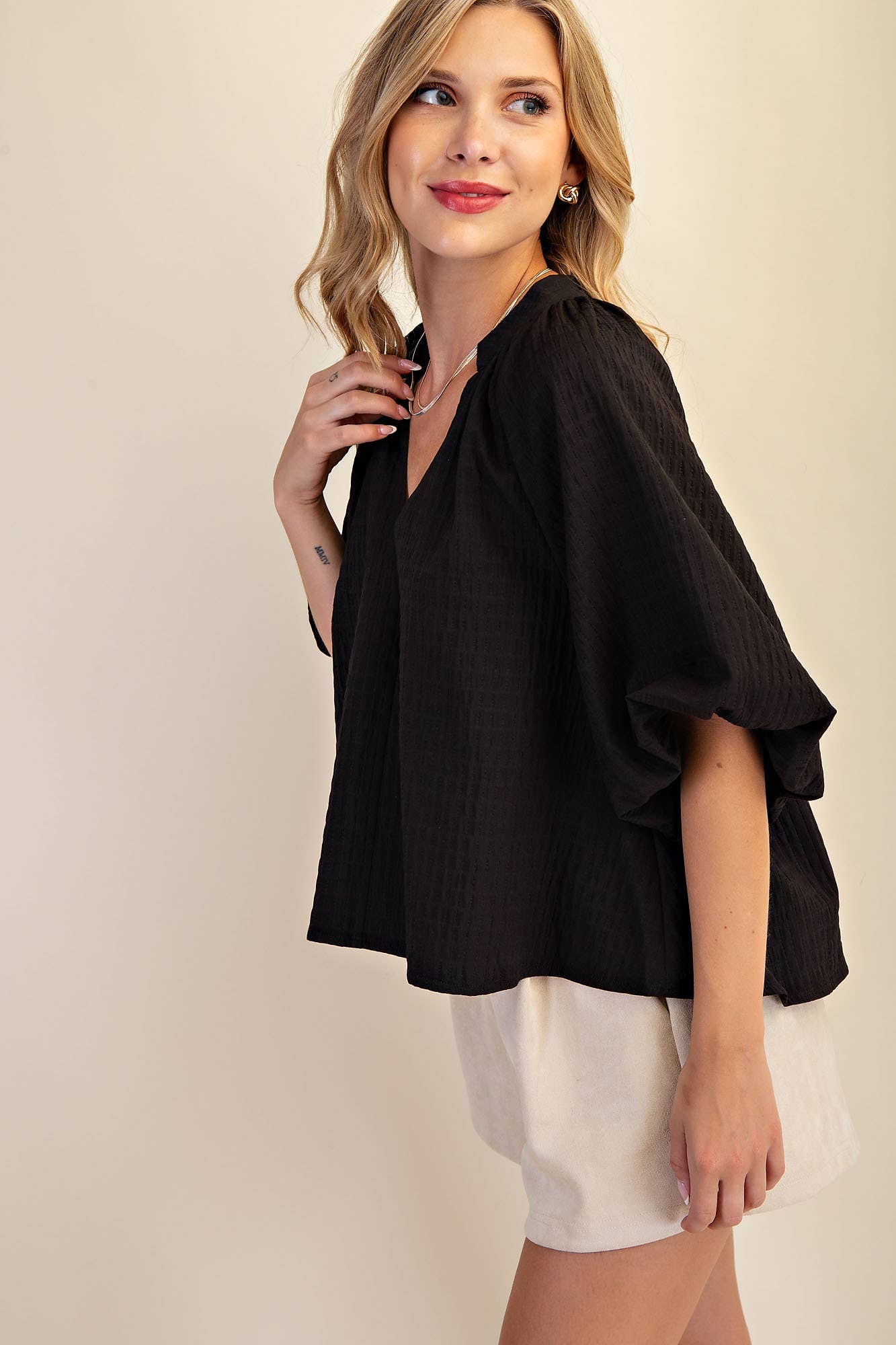 Puff-Sleeve Top