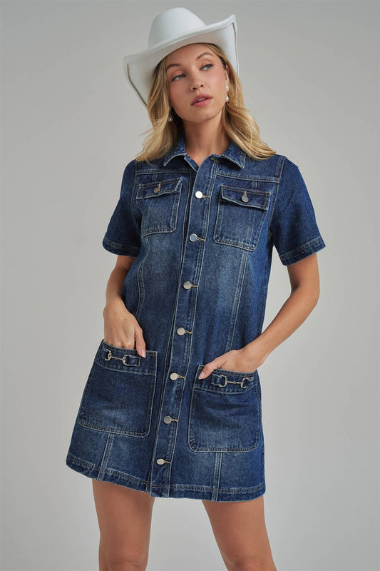 WESTERN DENIM MINI SHIRT DRESS_JLD60071-01