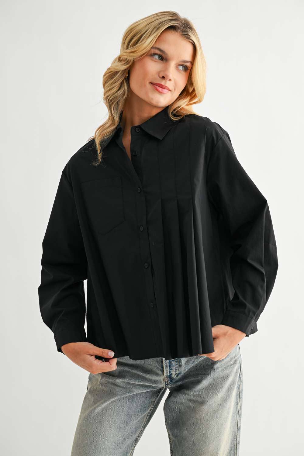 Josh Top with Pleating