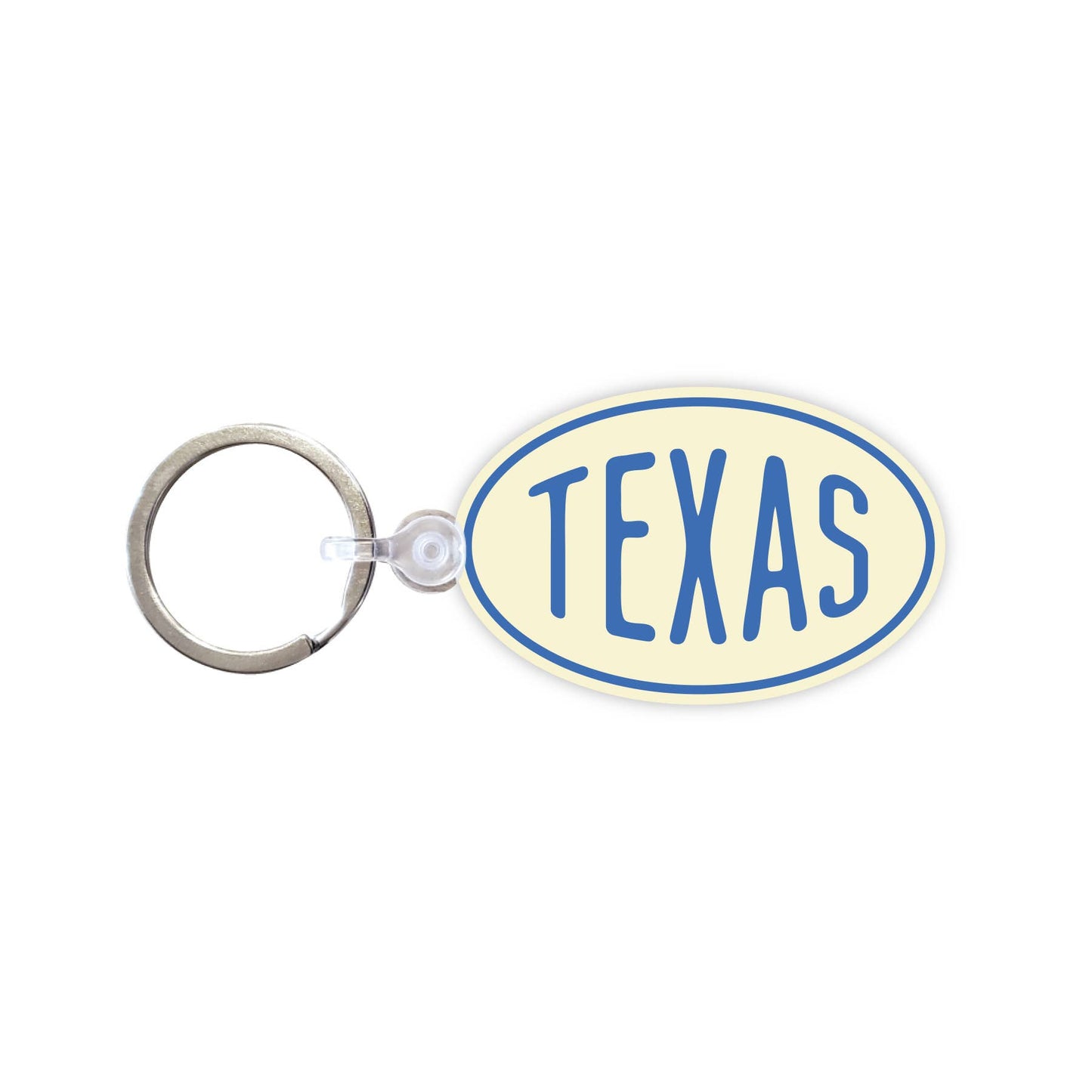 Vintage Oval Customizable Keychain