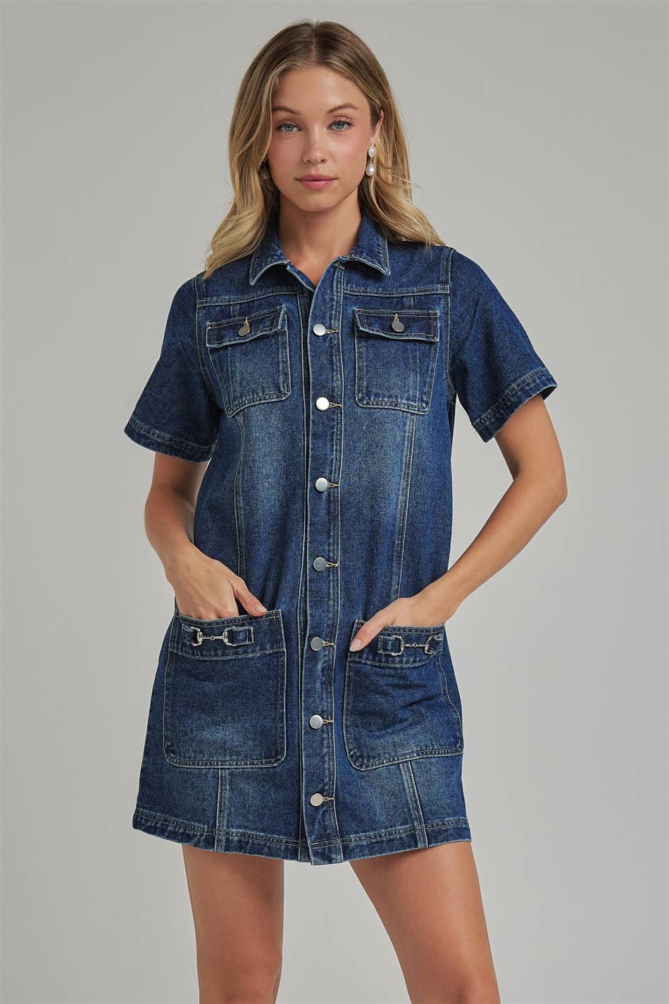 WESTERN DENIM MINI SHIRT DRESS_JLD60071-01