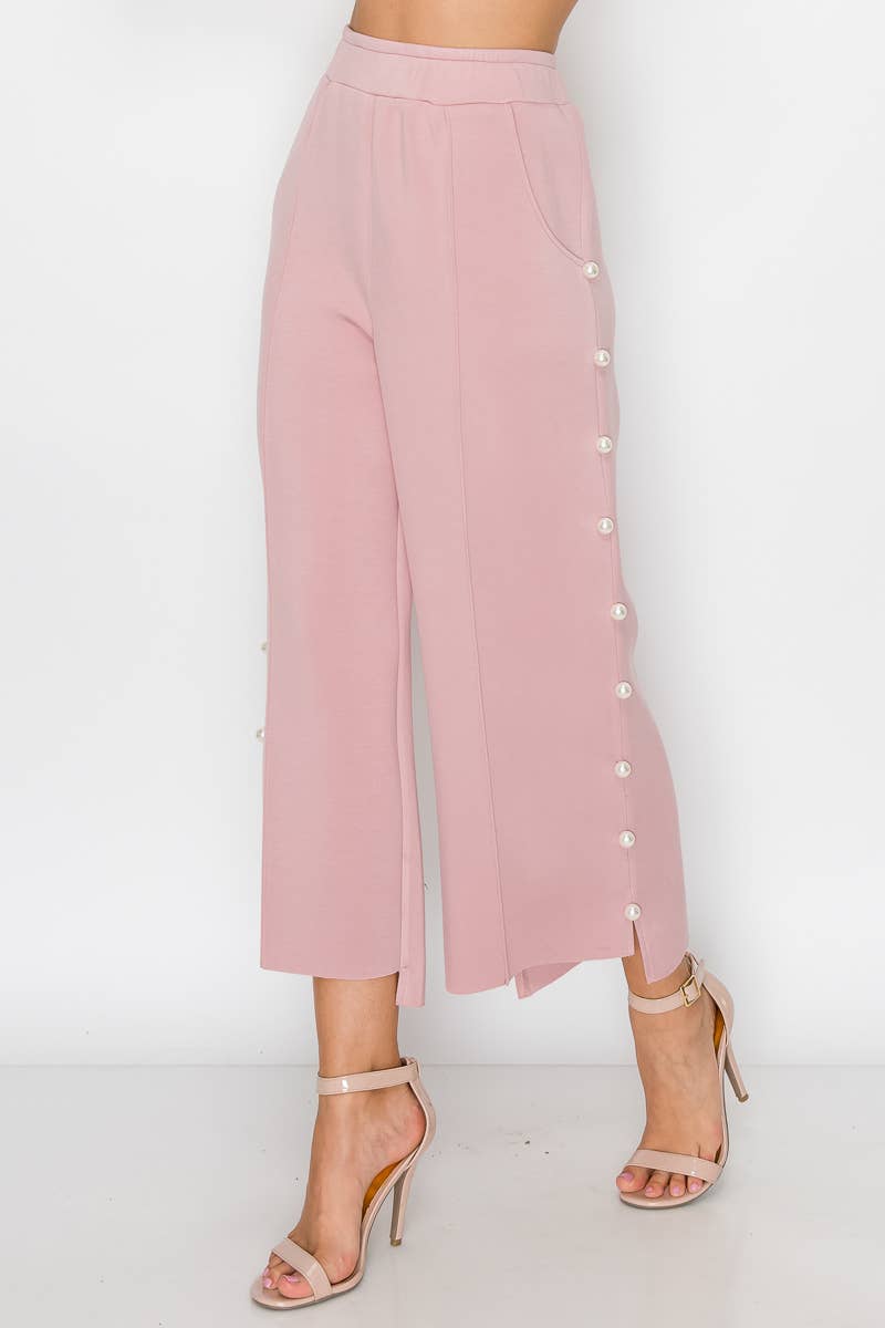 Farrah French Scuba Pearl Long Pant