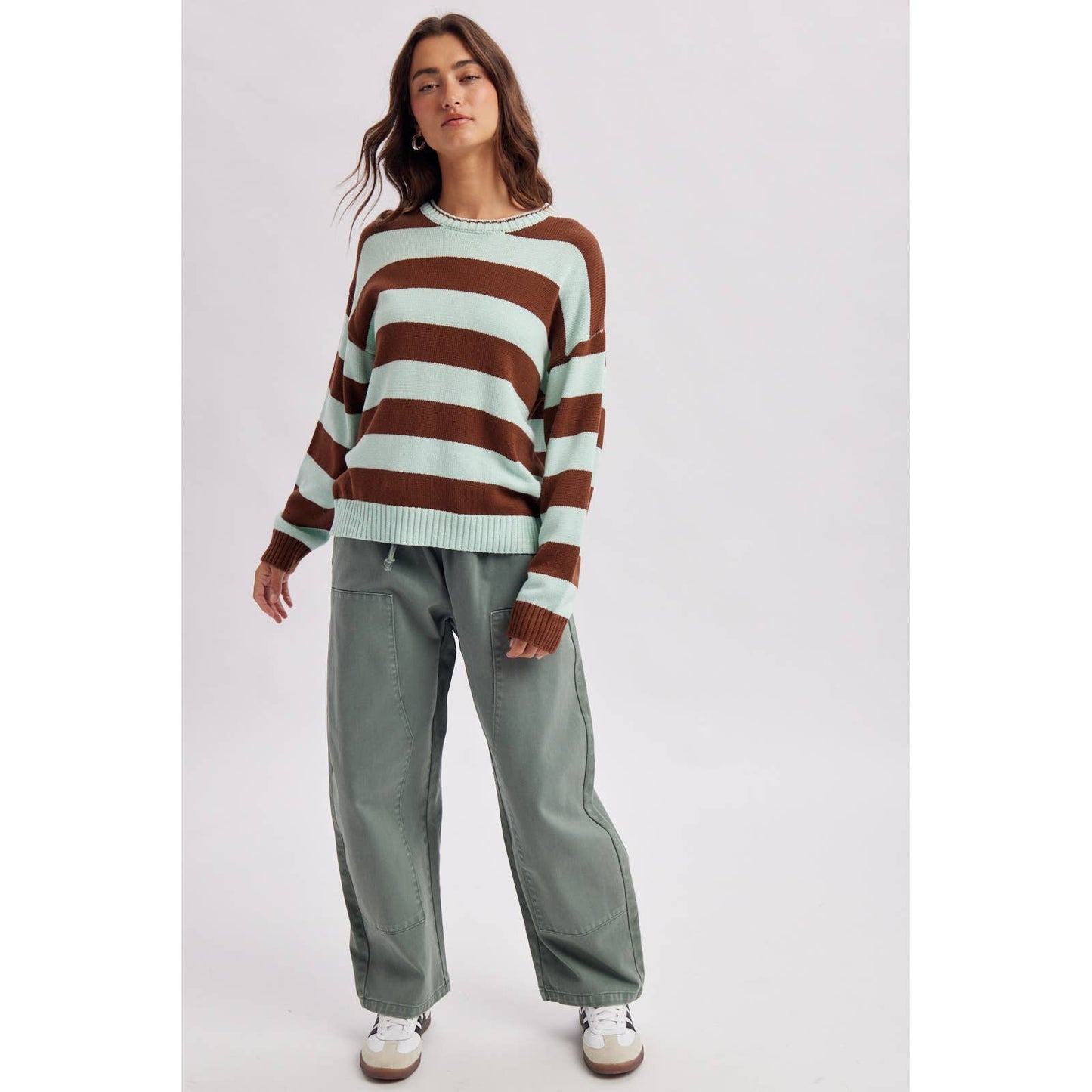 DRAWSTRING BARREL DENIM PANTS / WL26-13640