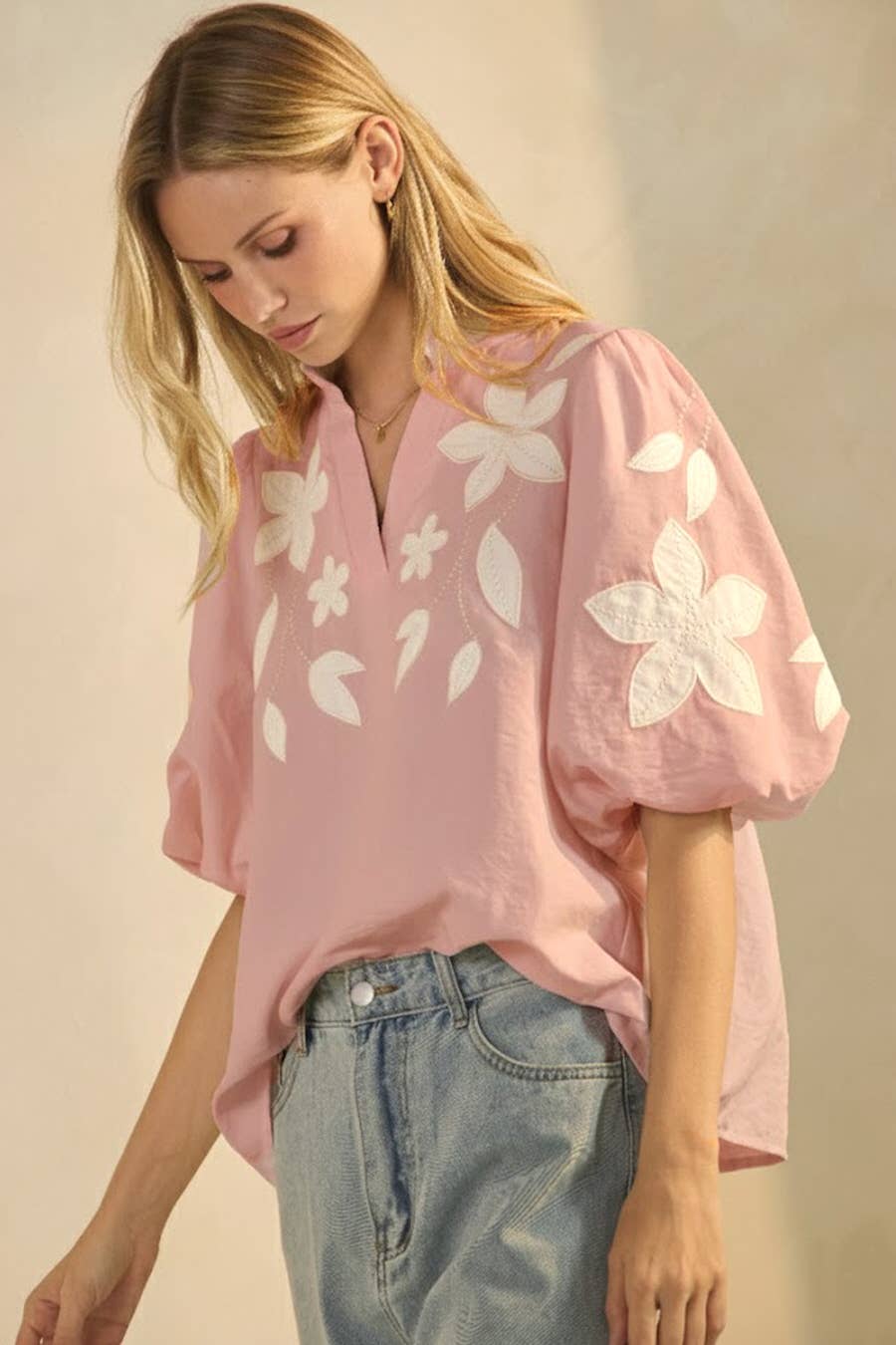 Washed Suede Top