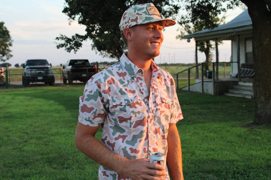 Short Sleeve Camo Pearl Snap