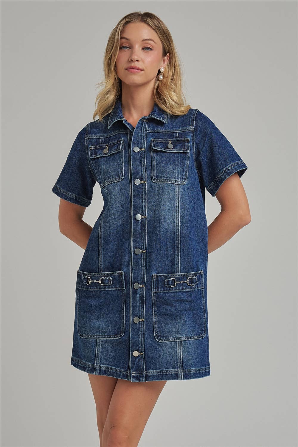 WESTERN DENIM MINI SHIRT DRESS_JLD60071-01