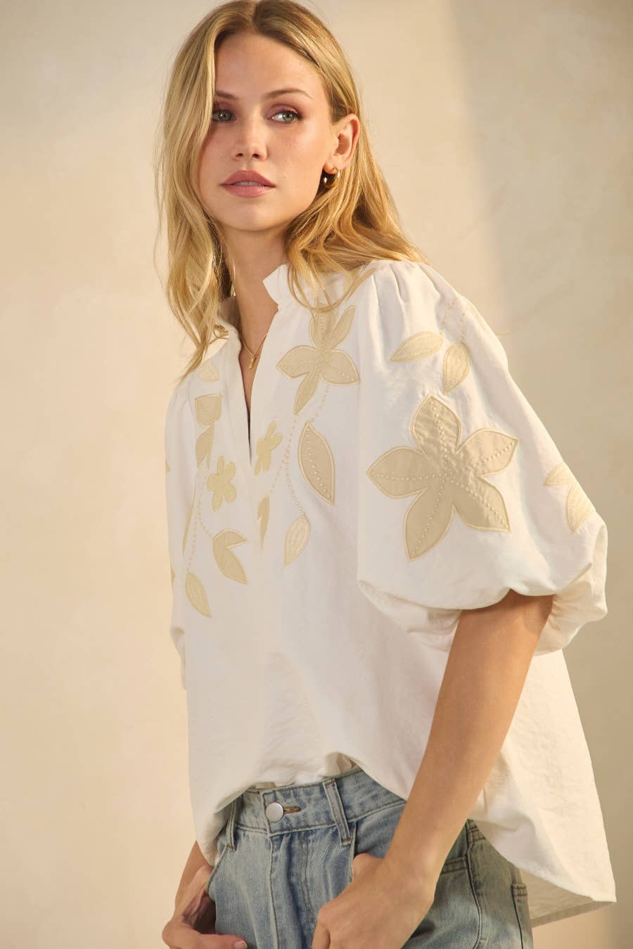 Washed Suede Top