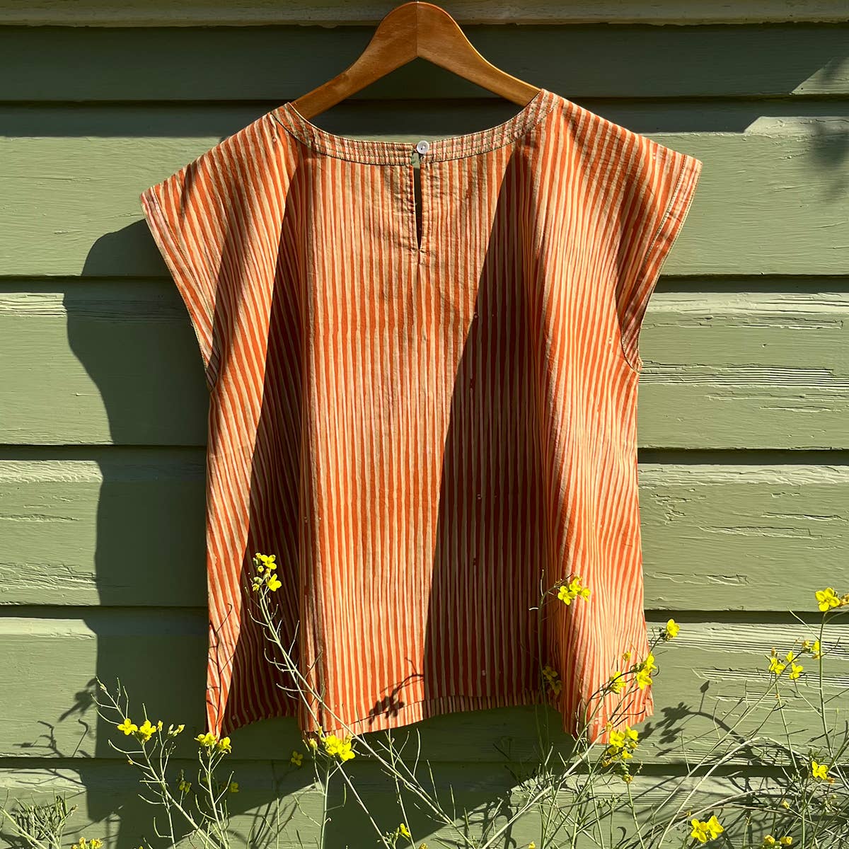 Paulina Blouse Stripes Orange