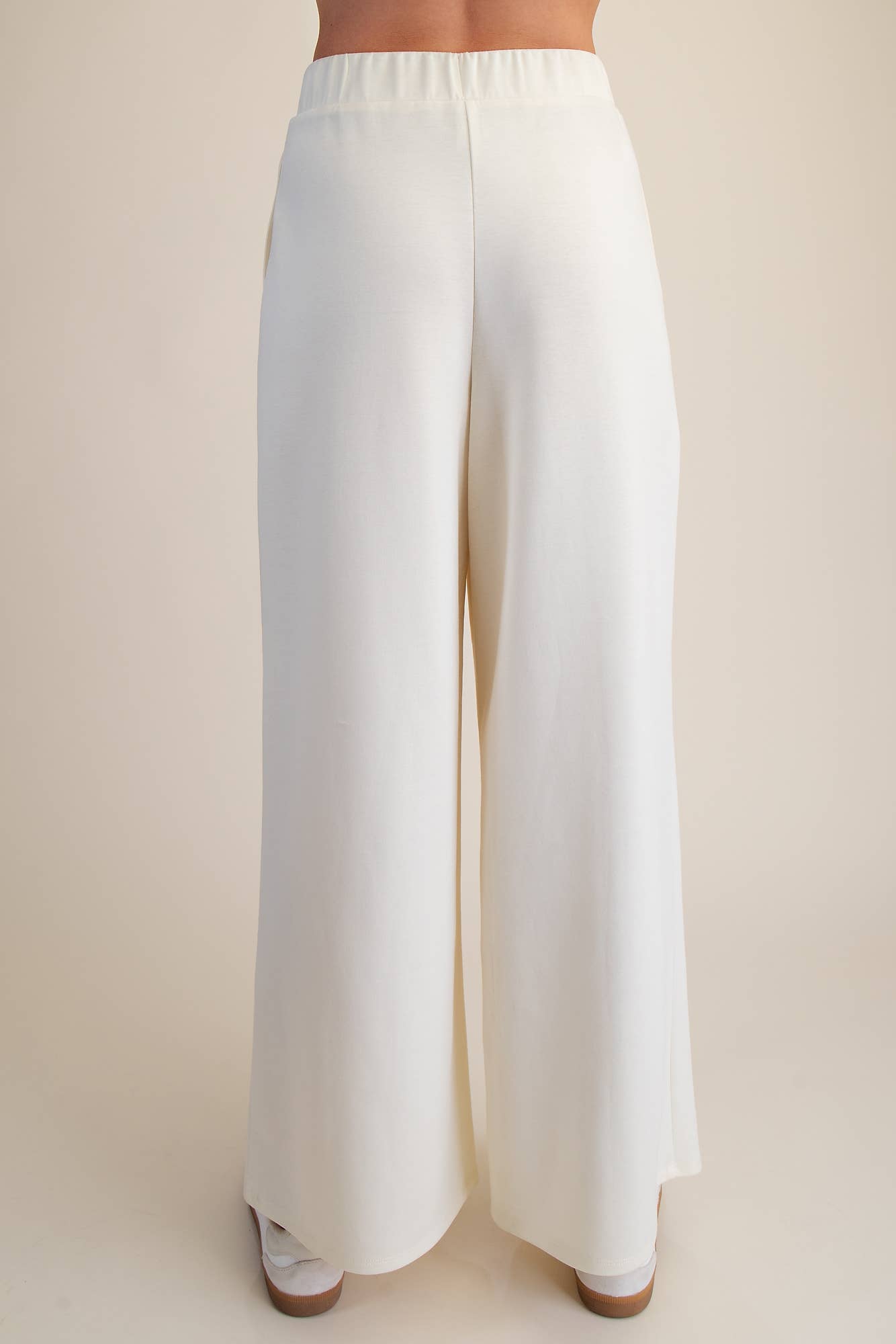 Waist Elastic Band Wide Leg Pants