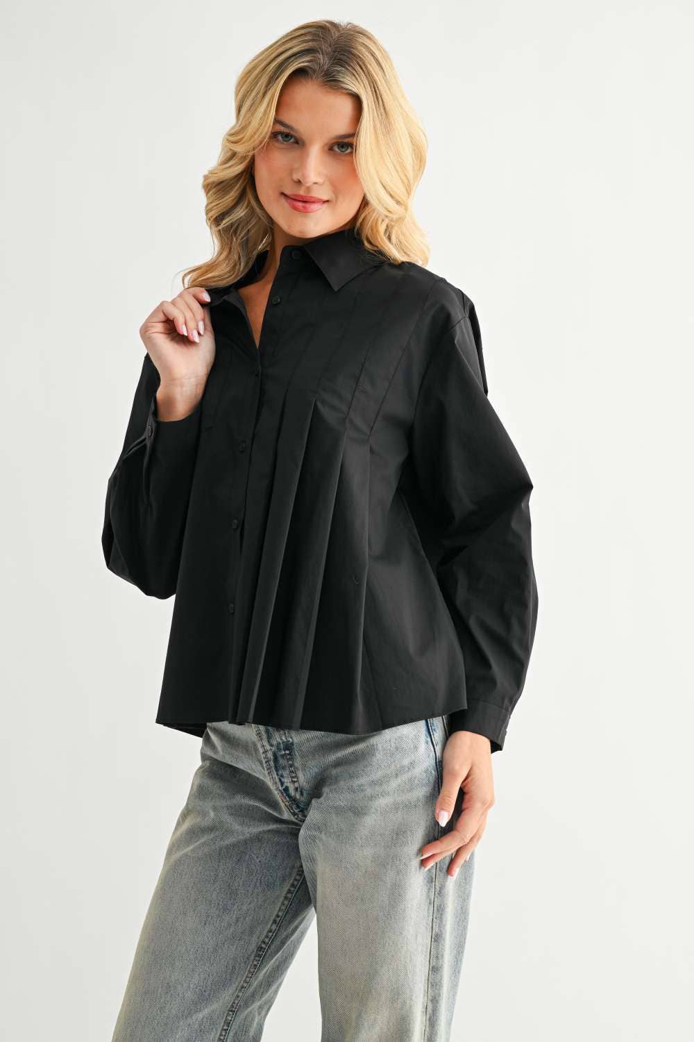 Josh Top with Pleating