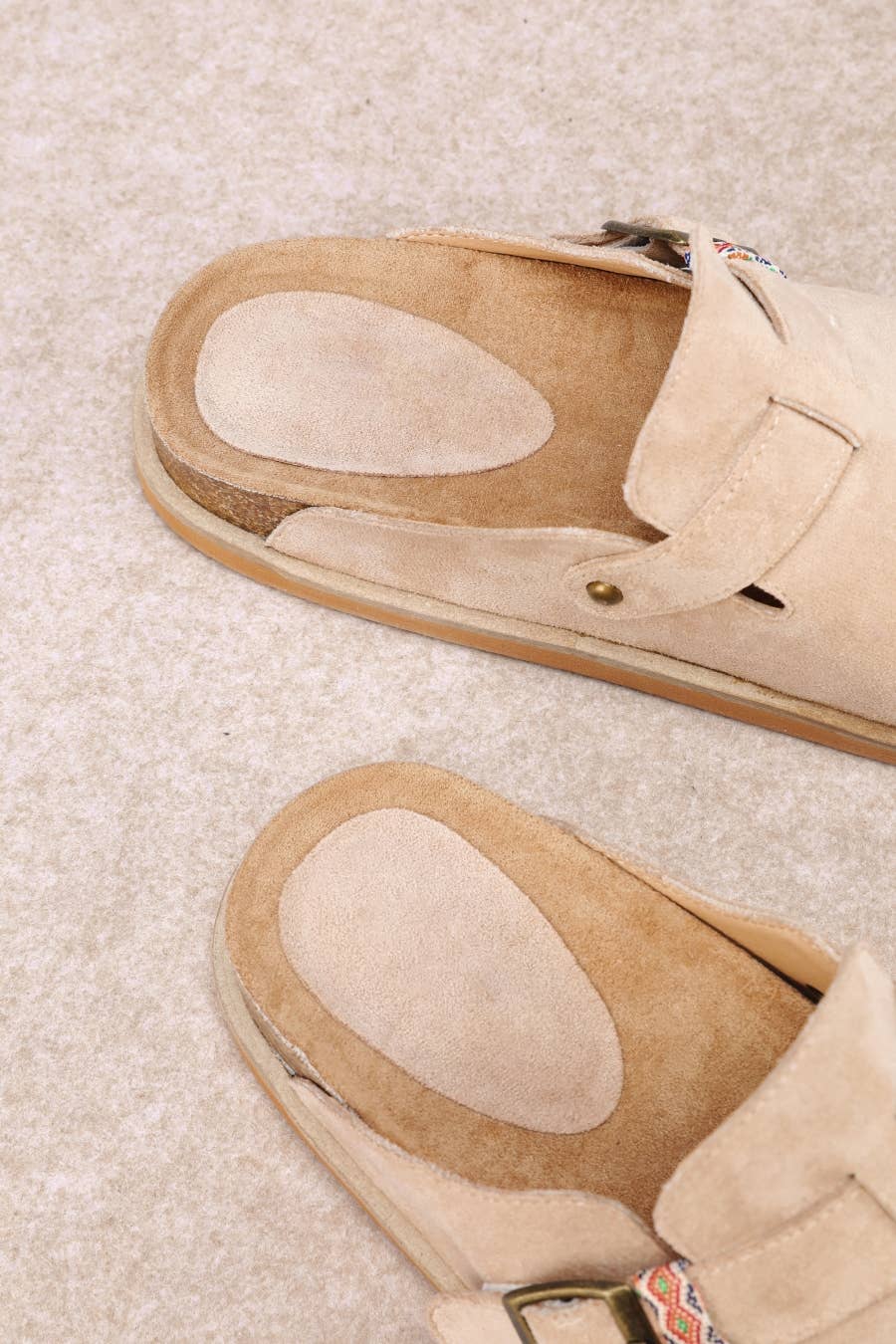 CAPRI BRAIDED LOOP DETAIL CLOSED-TOE CORK CLOG SANDADL