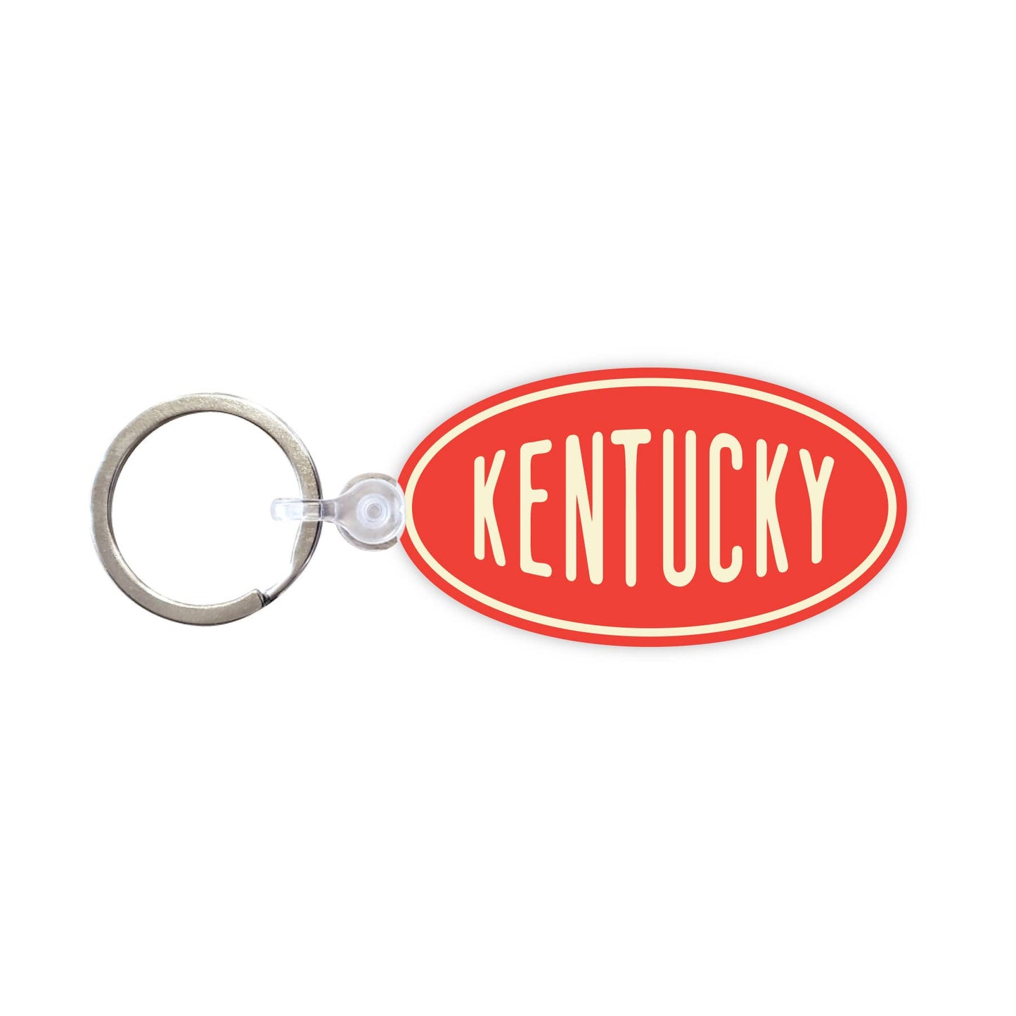 Vintage Oval Customizable Keychain