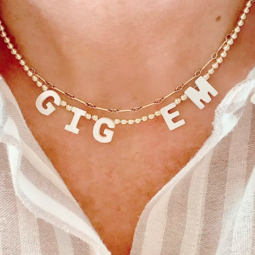 Game Day Spirit Necklaces | 14k Gold Beads