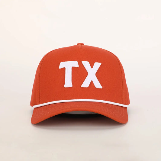 TX Collegiate Hat Orange & White