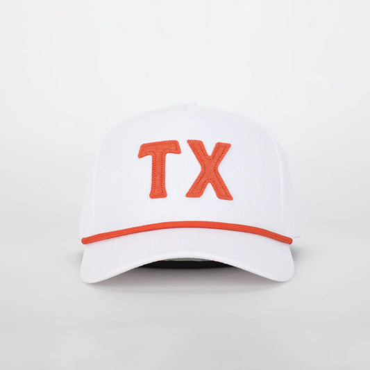 TX Collegiate Hat Stadium Orange & White
