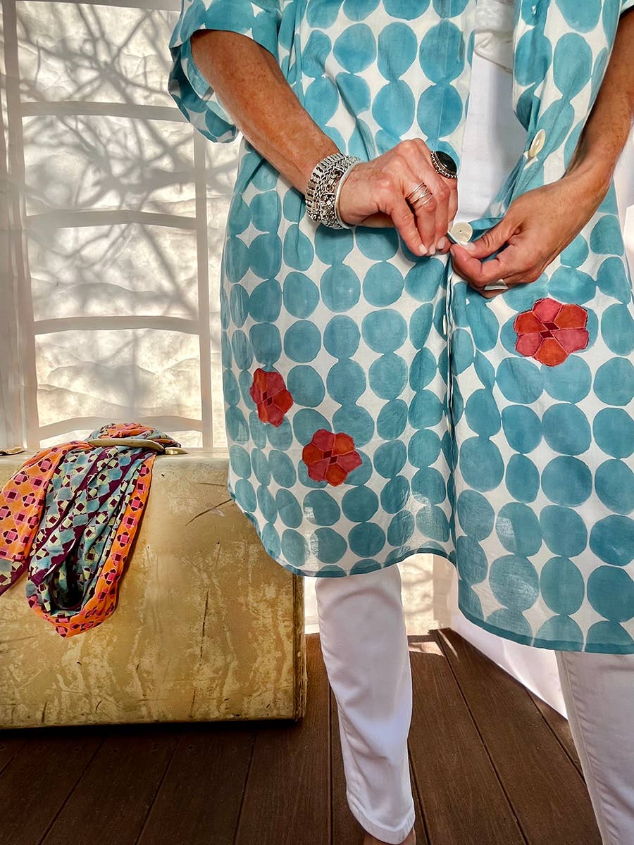 Pondi Shirt-Dress Blue