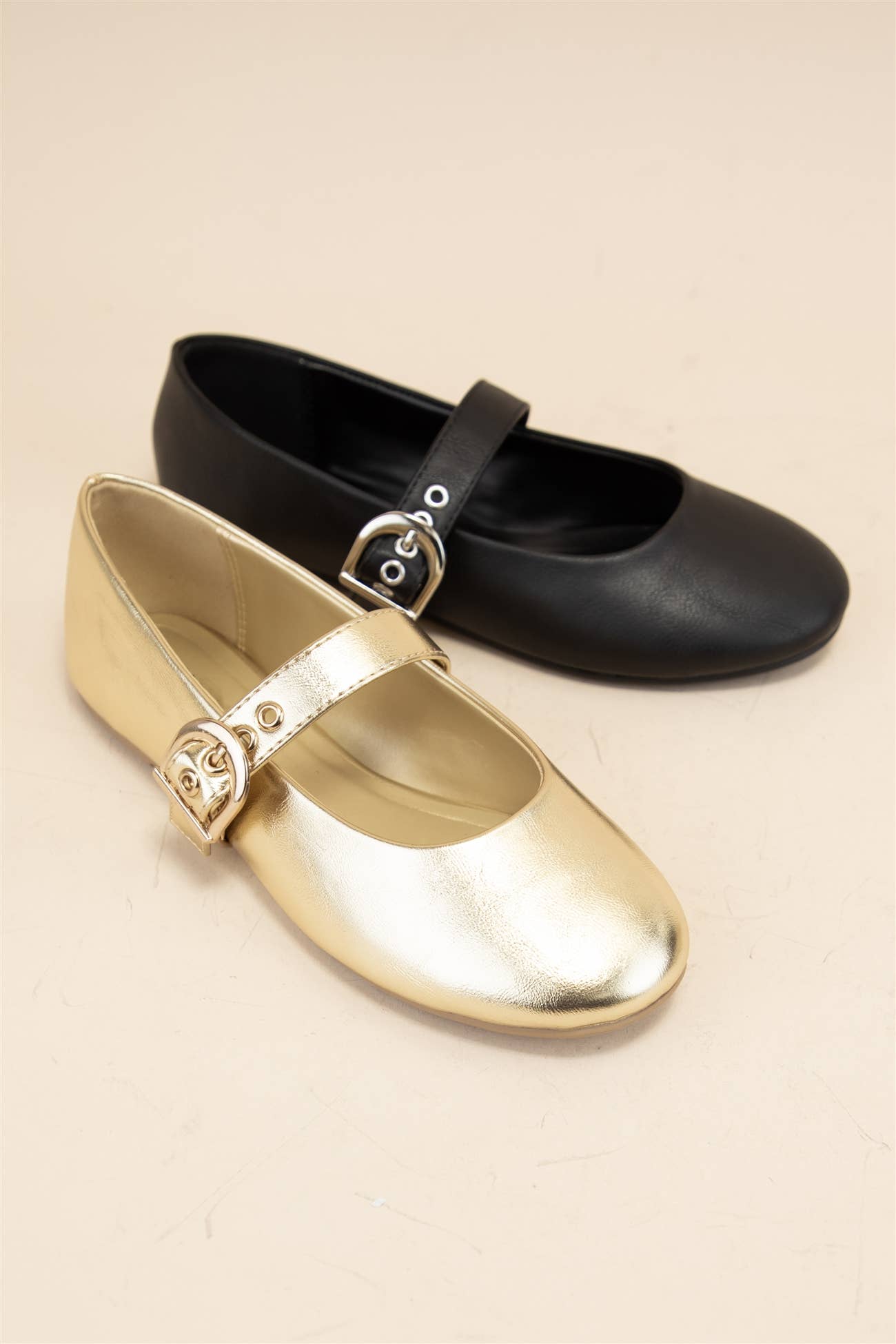 SEESAW ROUND TOE BUKKLED STRAP MARY JANE FLAT