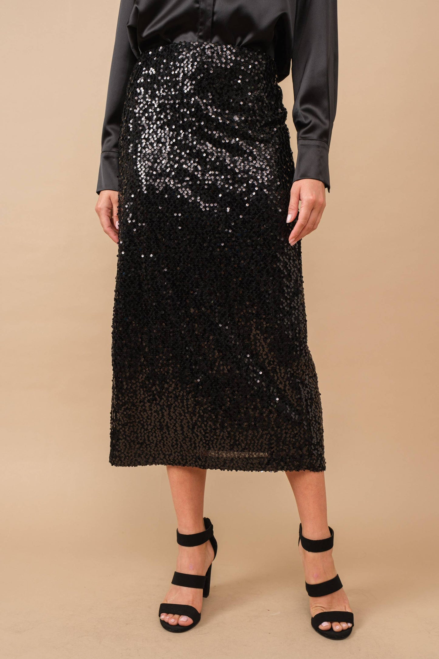 MAS2615 Sharon Sequin Midi Skirts