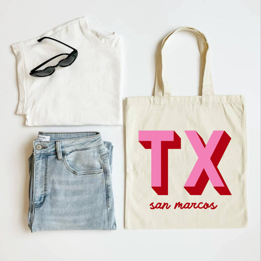 Custom City Monogram Tote Bag, Monogram Tote Bag