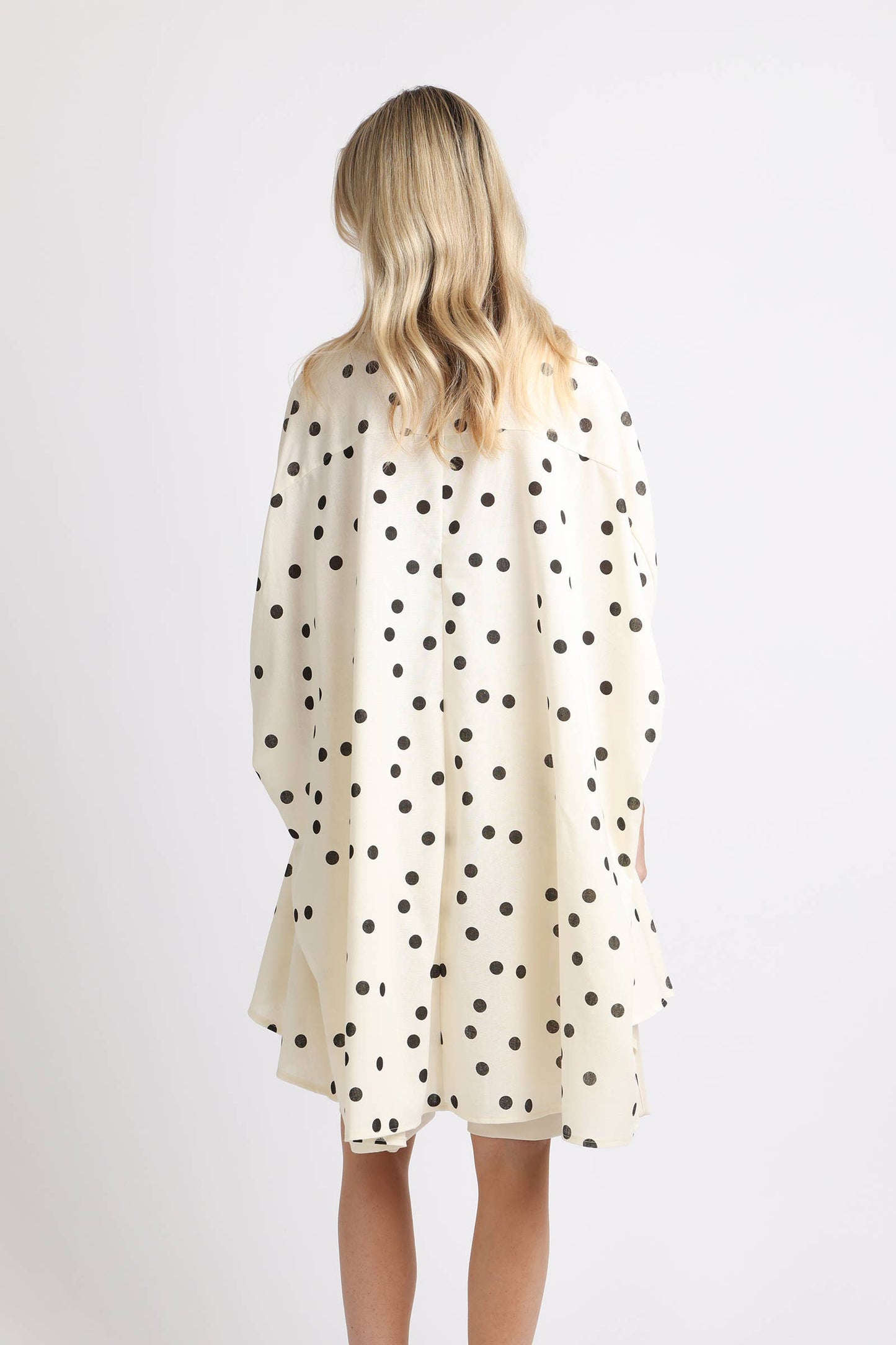 Polka Print Hi-Low Tunic Shirt AM2024