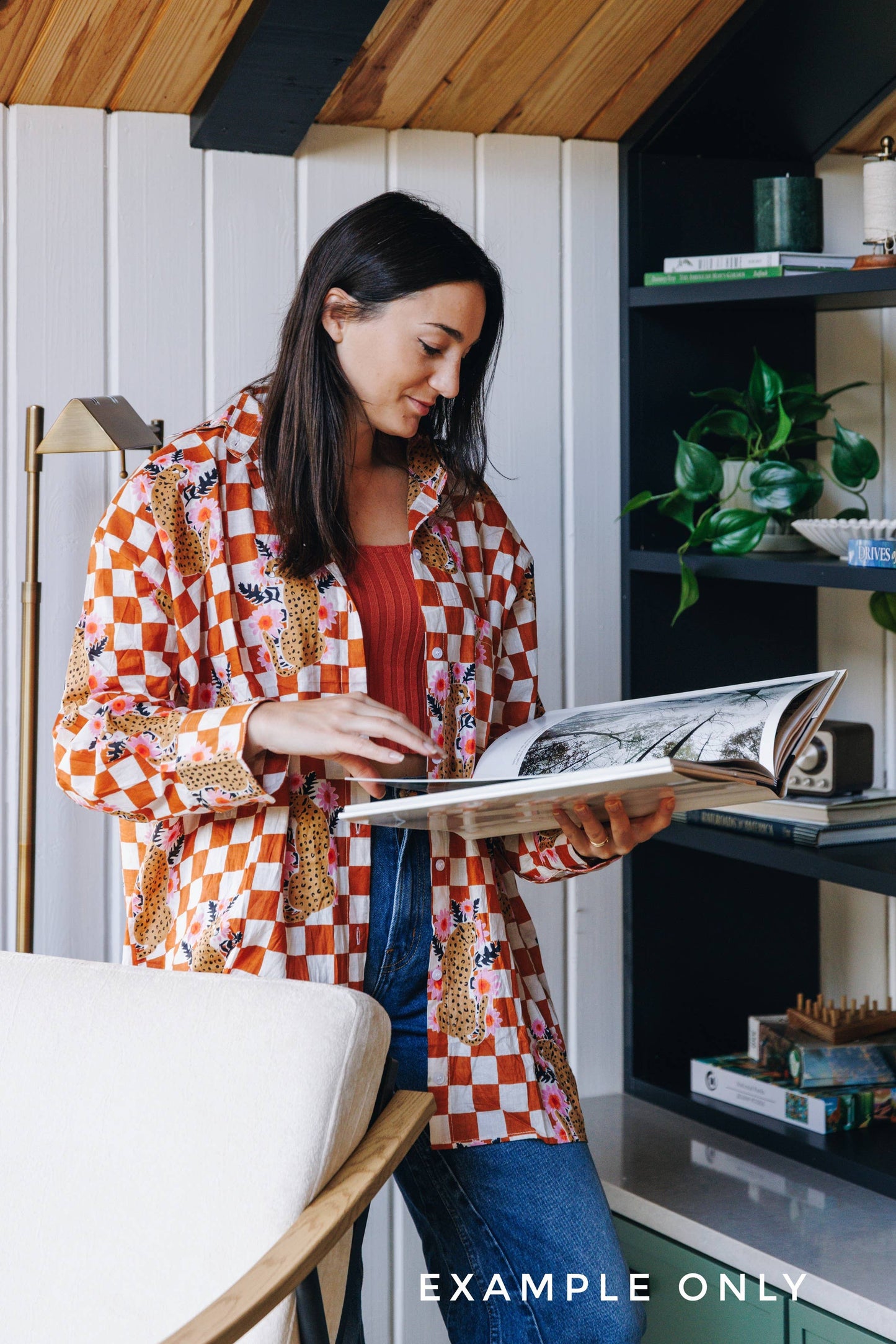 Boyfriend Button Down | Women’s Oversized Shirt | Cherries