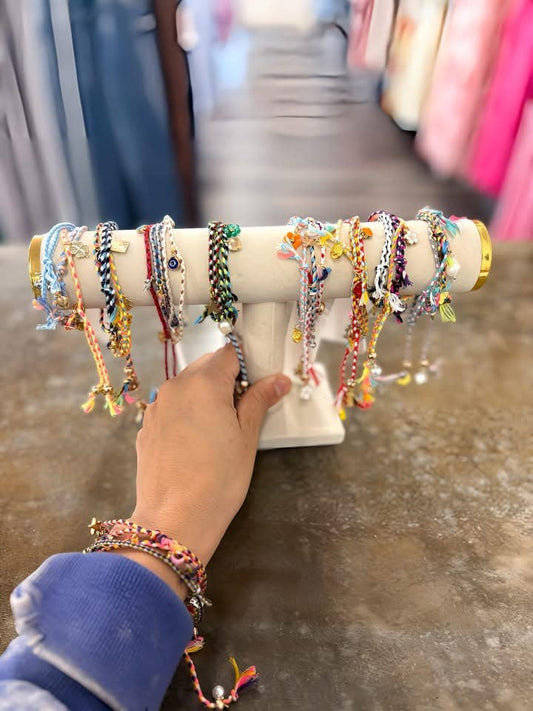 Summer Friendship Charm Bracelet Set Multicolor