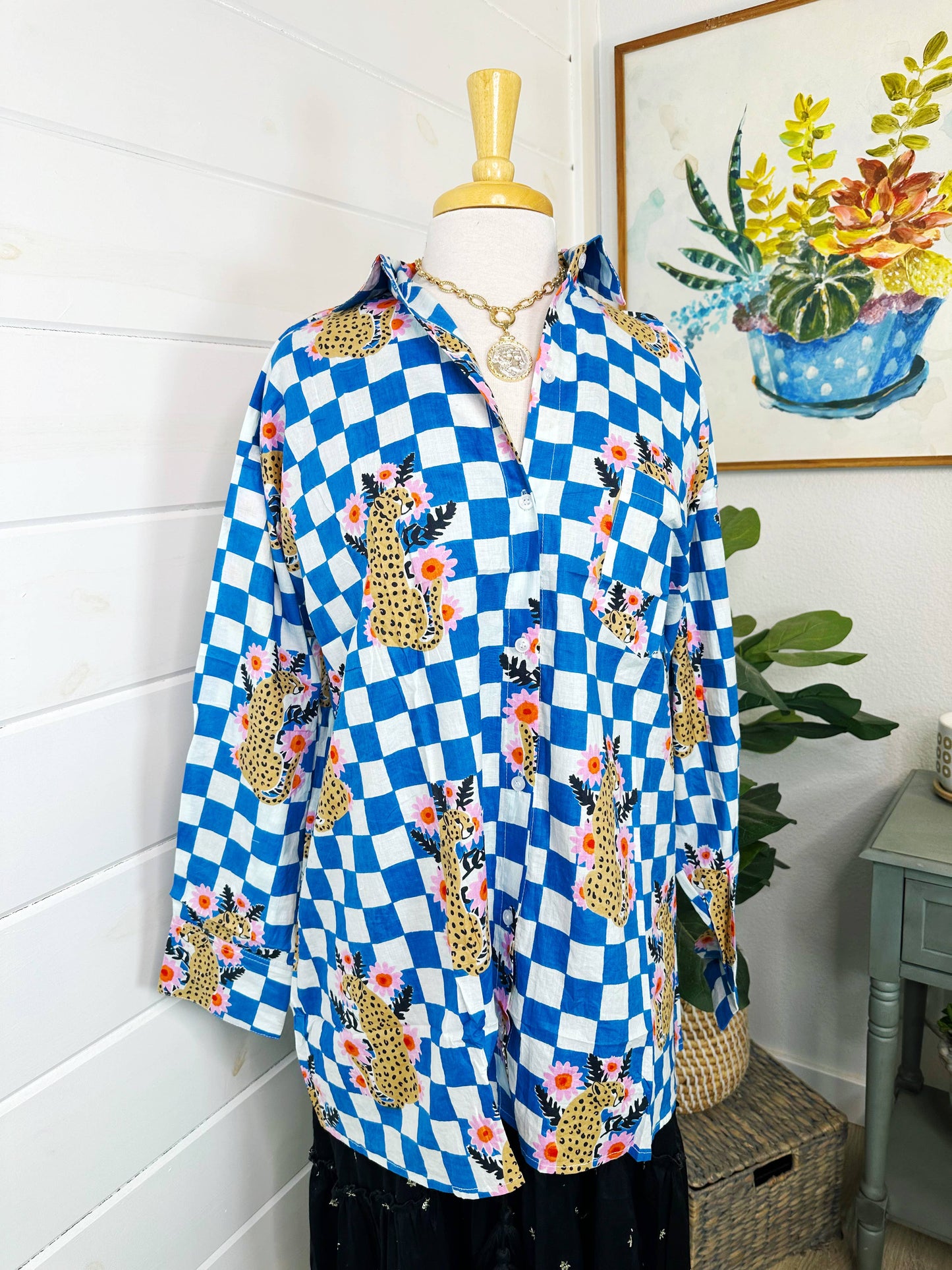 Boyfriend Button Down | Women’s Oversized Shirt | Checkered