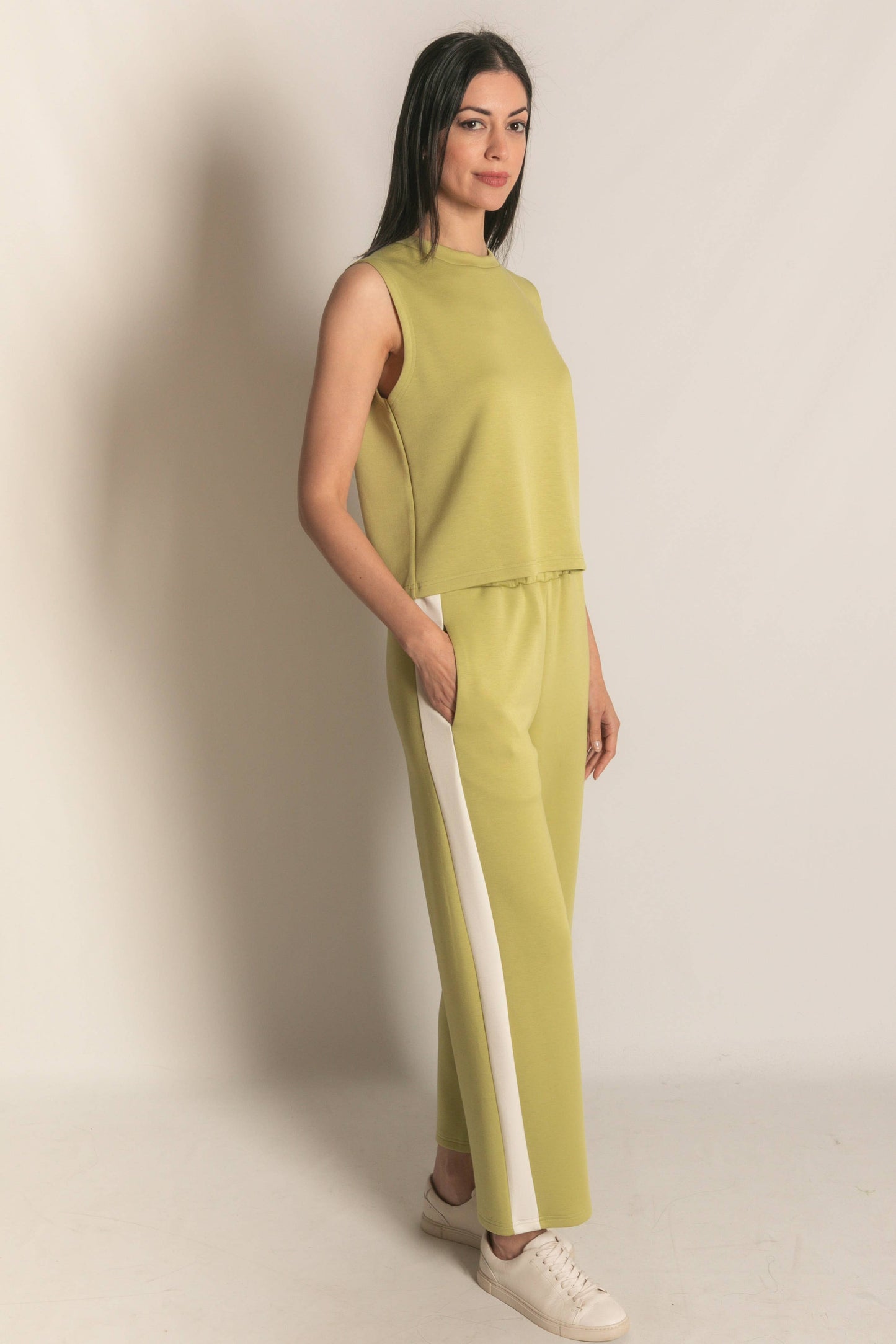 P. CILL Butter Modal Round Neck Sleeveless Top
