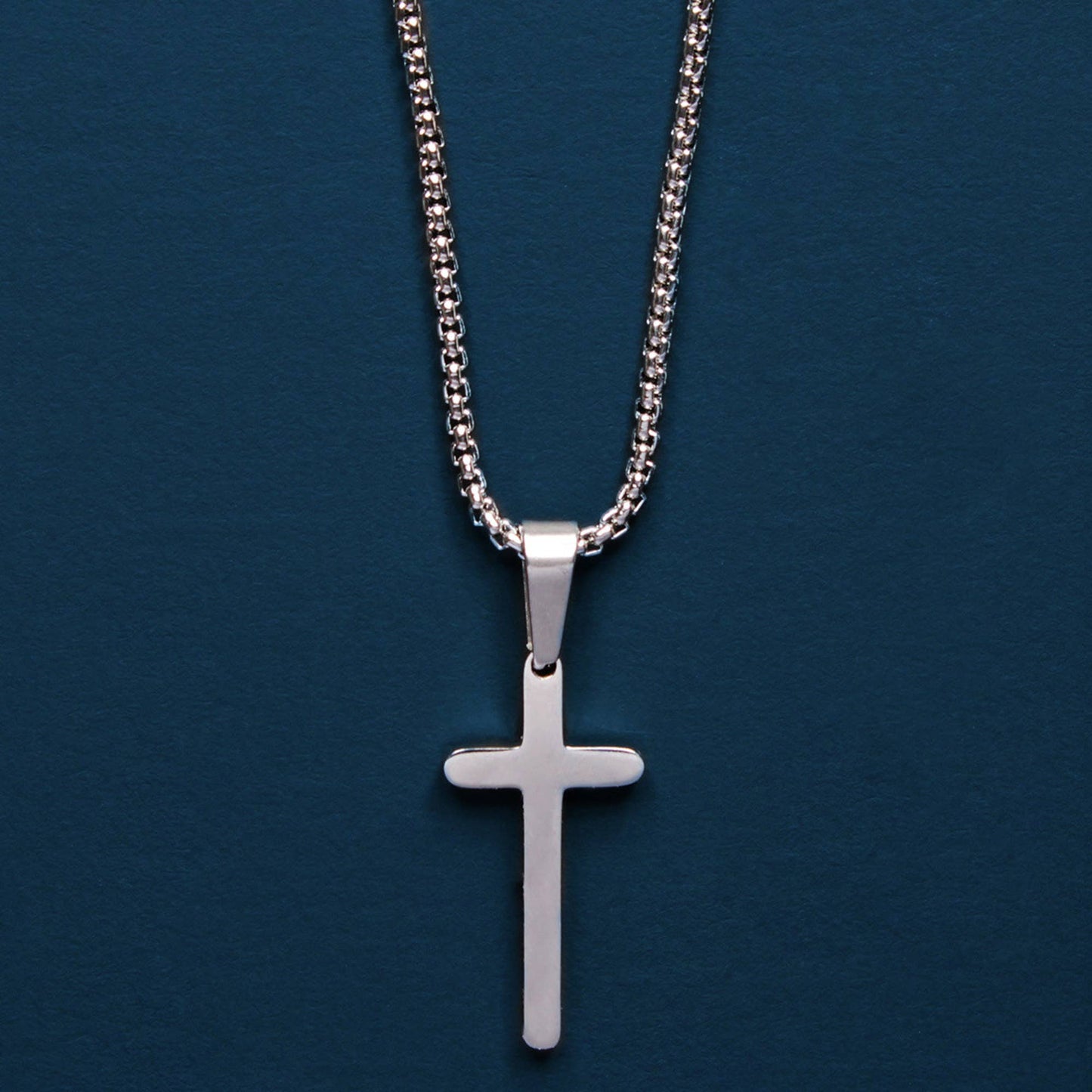Mini Stainless Steel Cross Necklace
