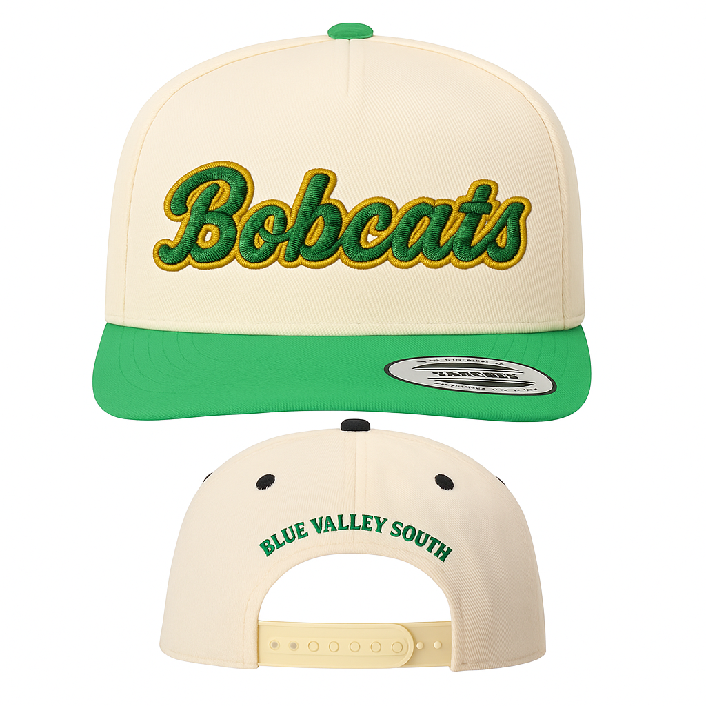 Spirit wear hat, embroidered hat, custom team hat, football