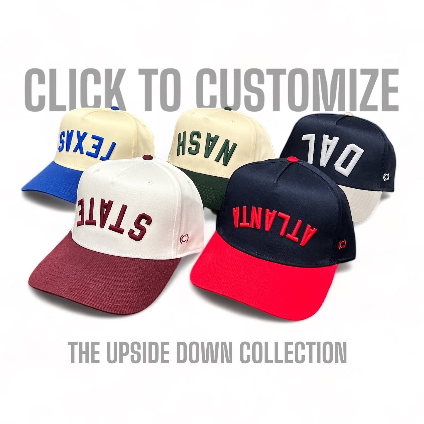 The Upside Down Two-Tone Hat - Customizable