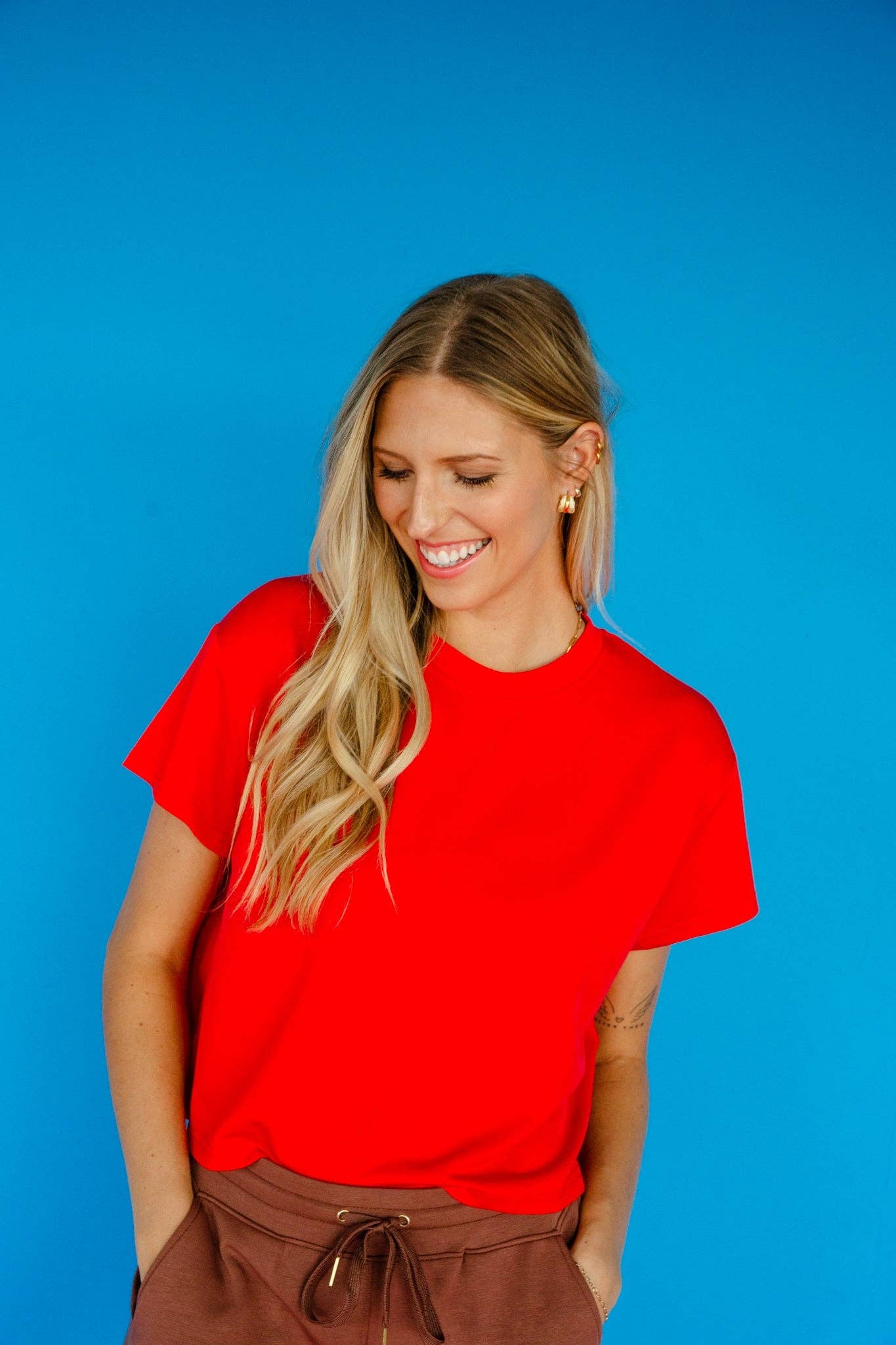 [Ellevate Basics] Essential Active Boxy Tee