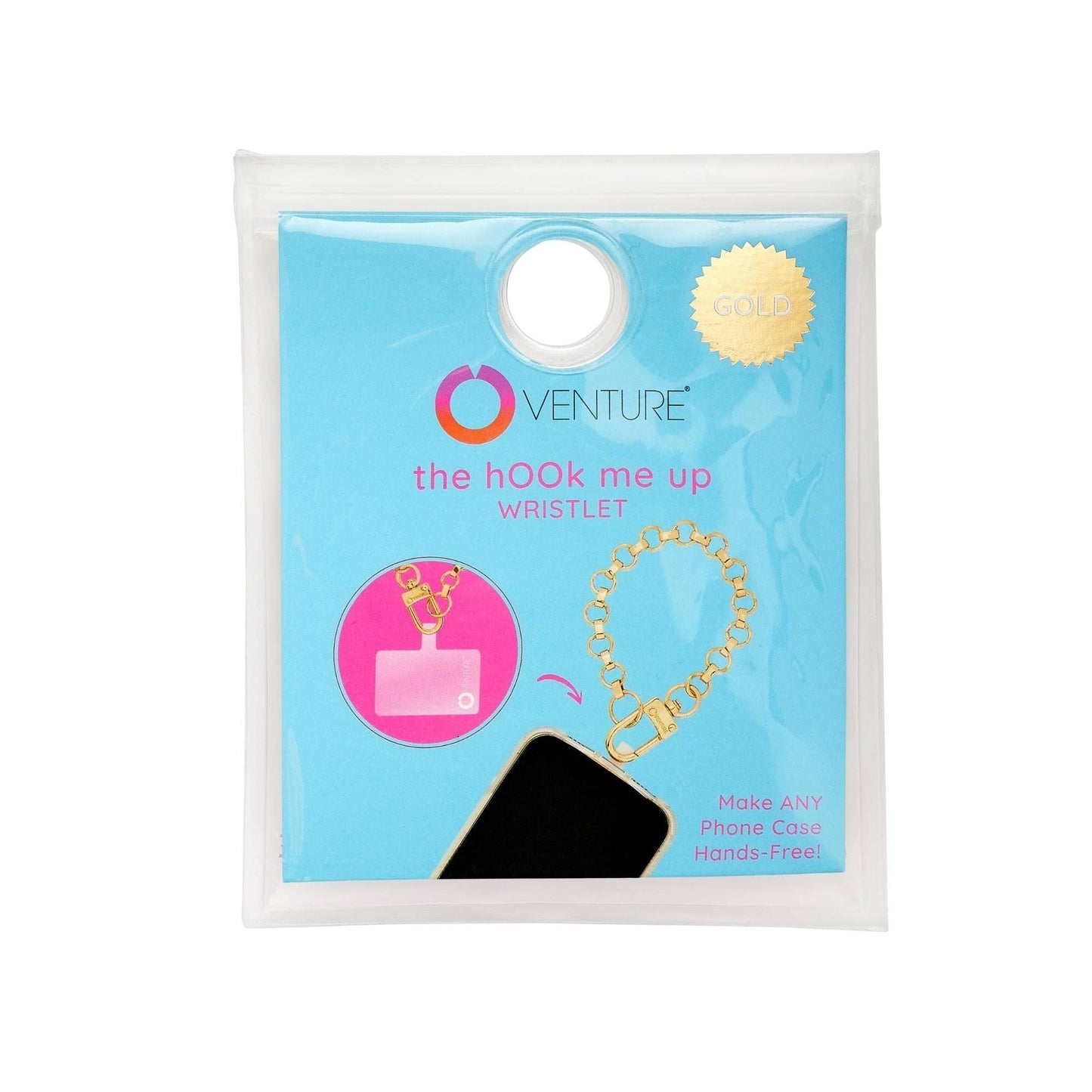 Phone Charm - Gold Chain Phone Wristlet