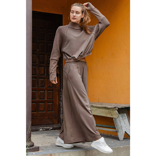COTTON LYCRA TEXTURED SLEEVE SET