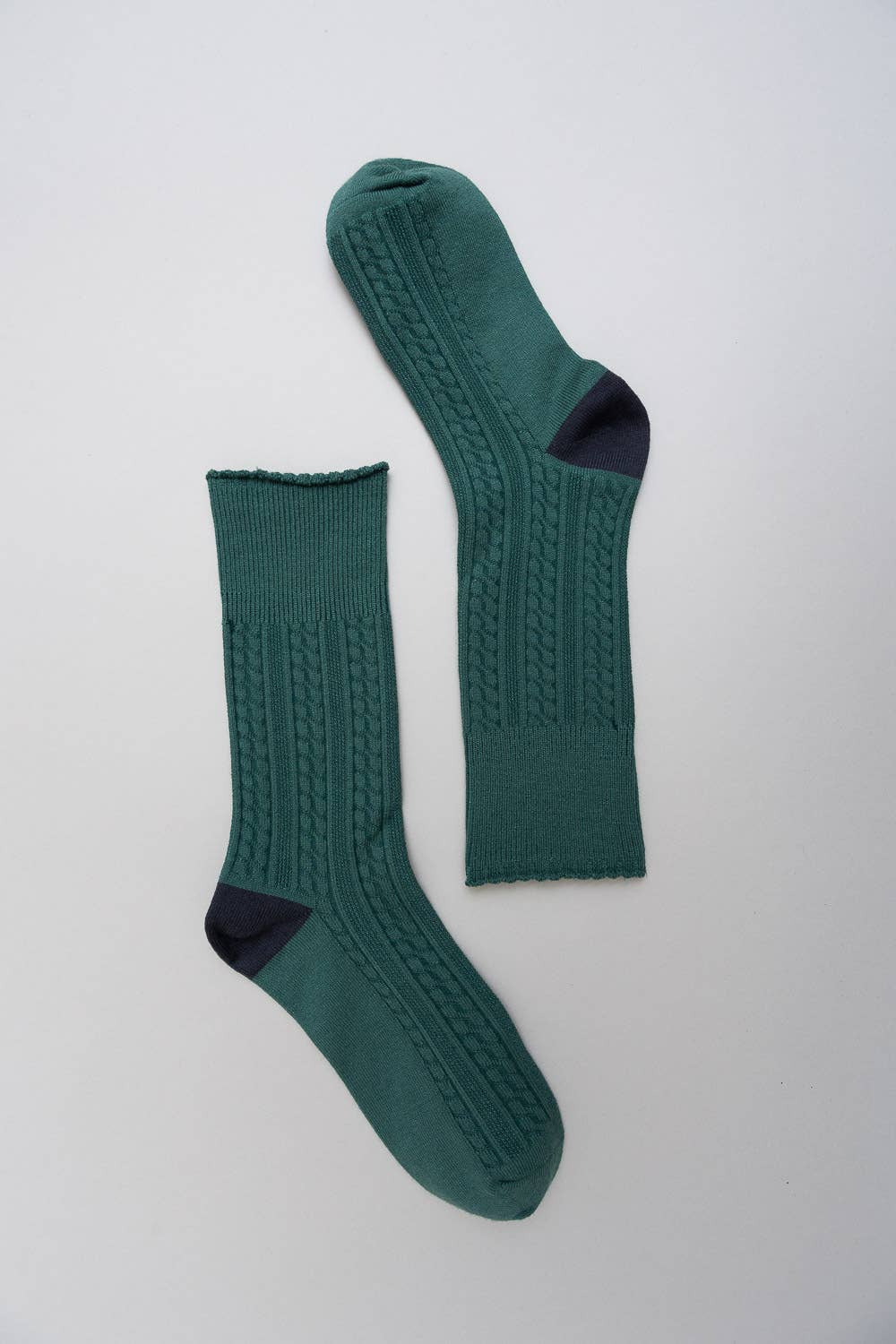 Scalloped Edge Socks - Retro Colors