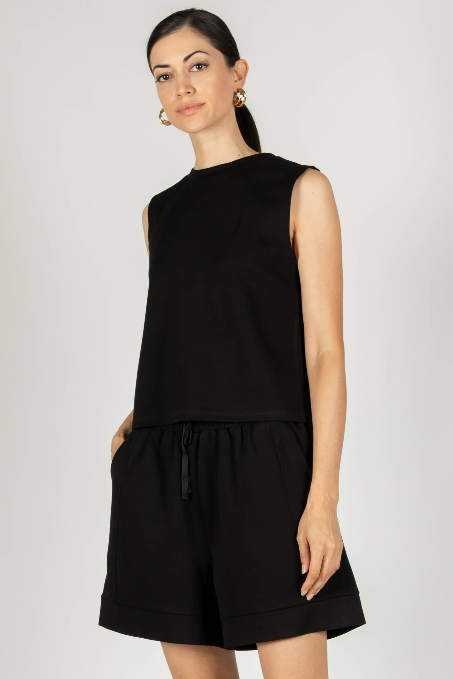 P. CILL Butter Modal Round Neck Sleeveless Top