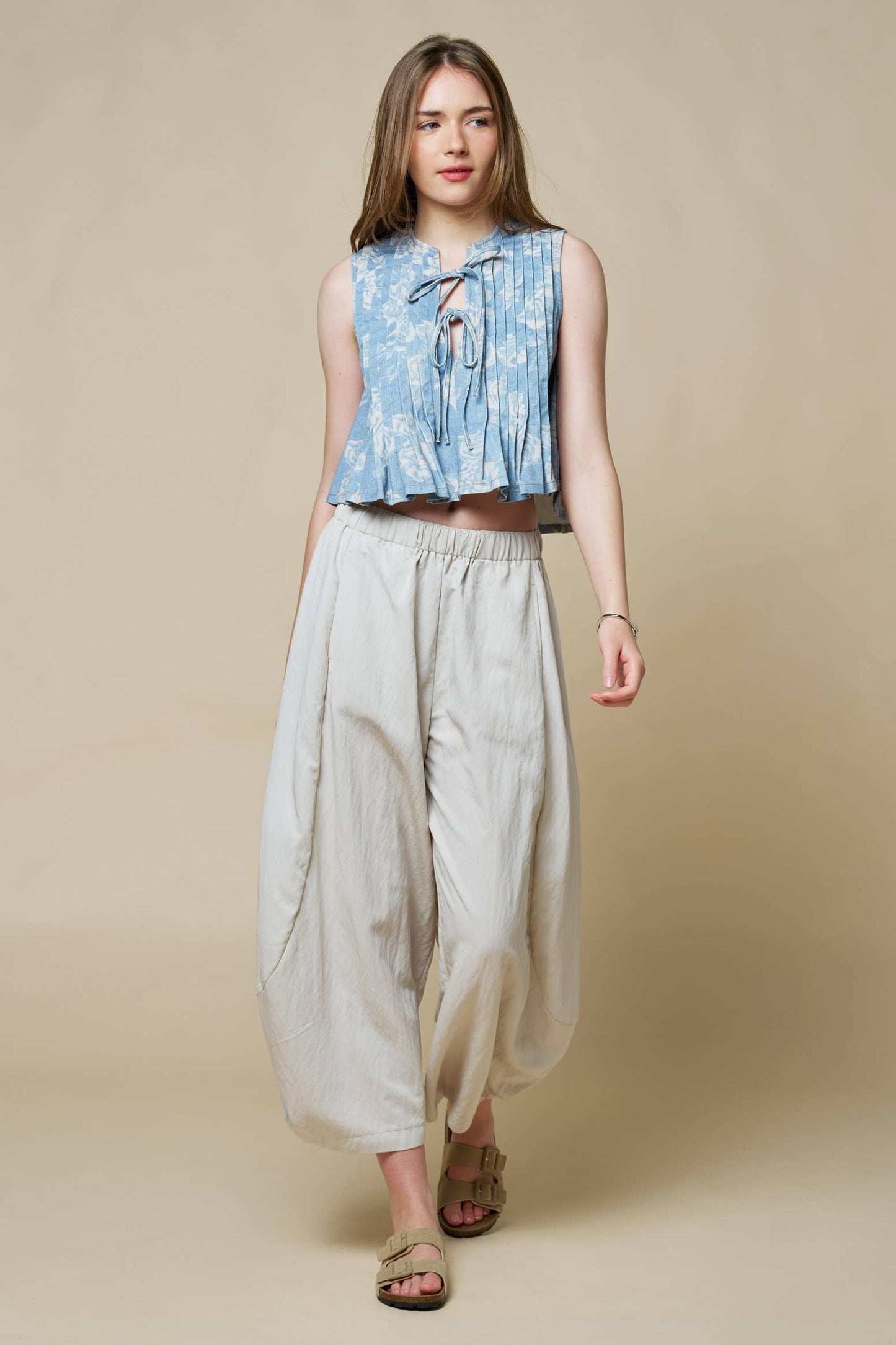 Elastic Waist Balloon Pants