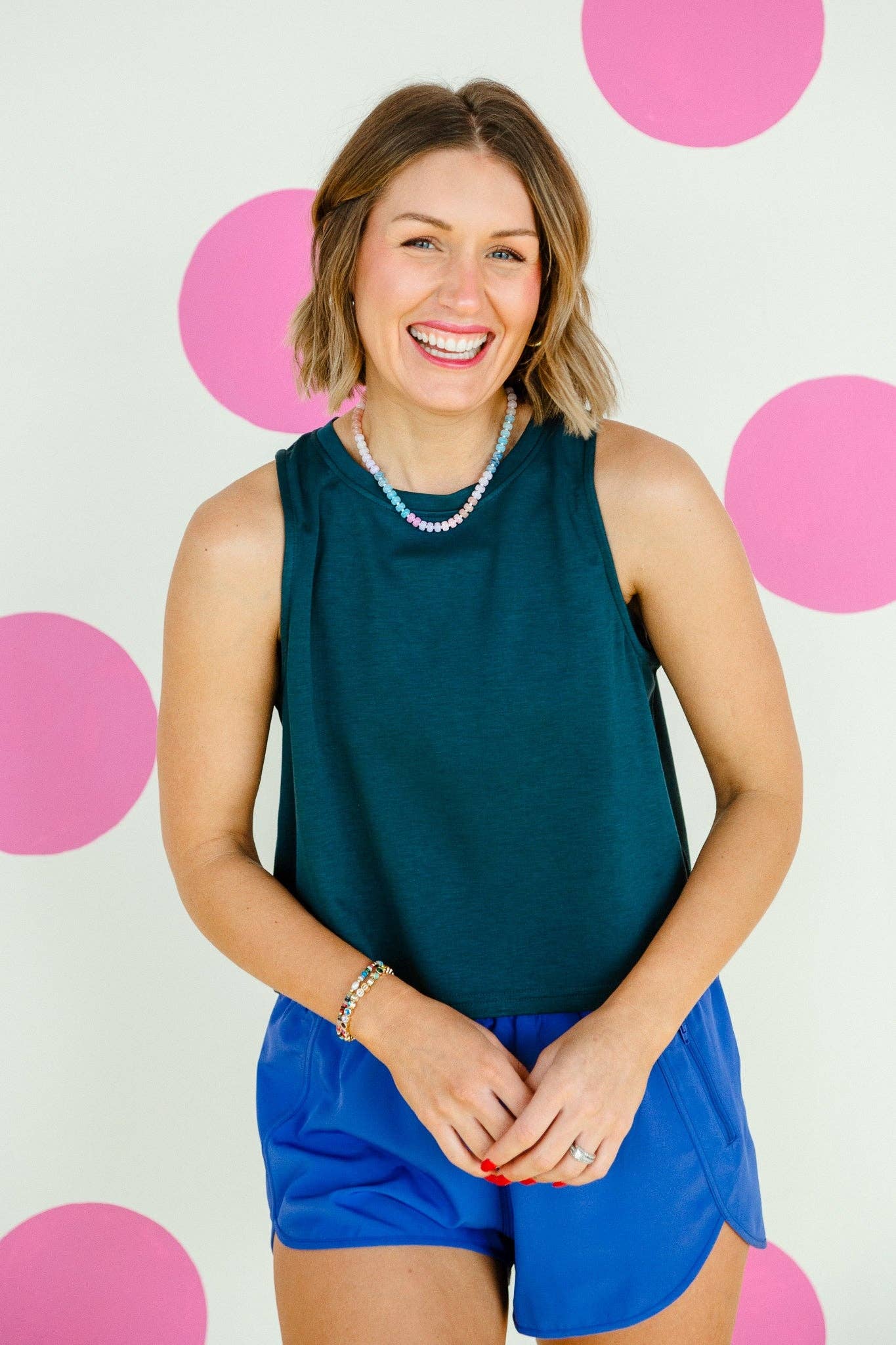 [Ellevate Basics] Crewneck Breeze Boxy Tank