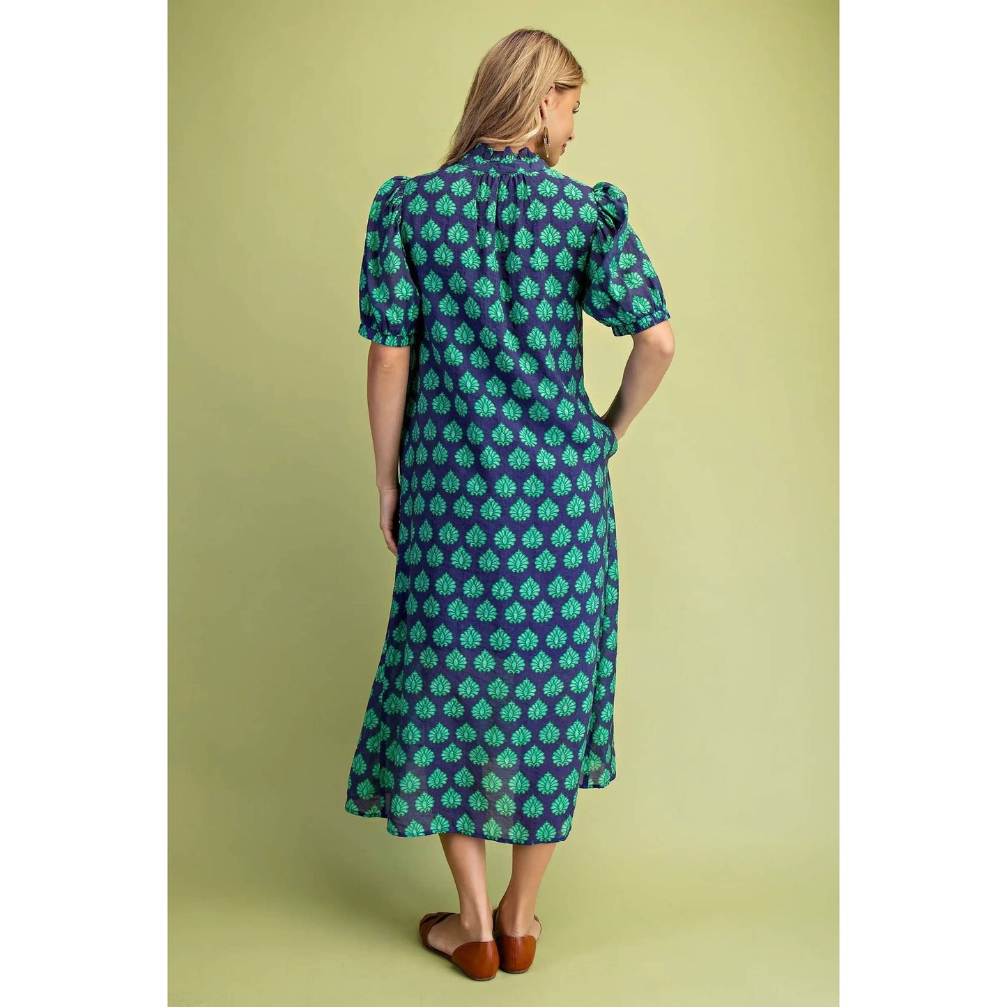 Printed Midi Dress