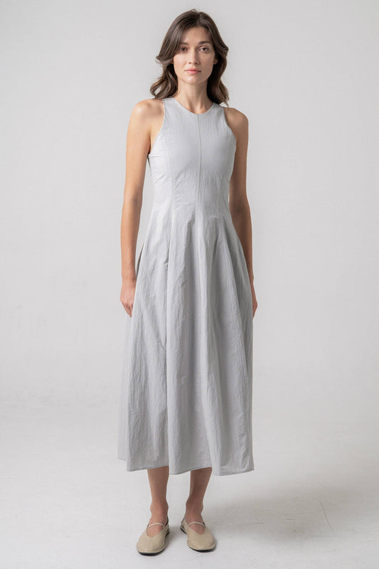 VERTICAL SEAM MIDI DRESS