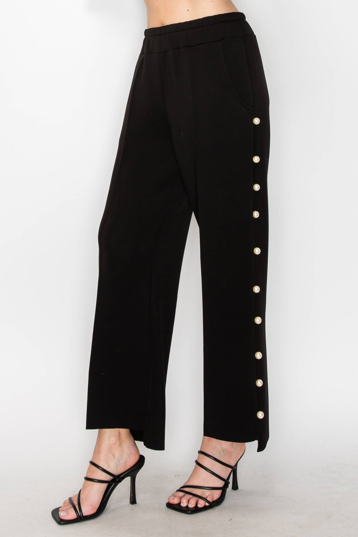 Farrah French Scuba Pearl Long Pant