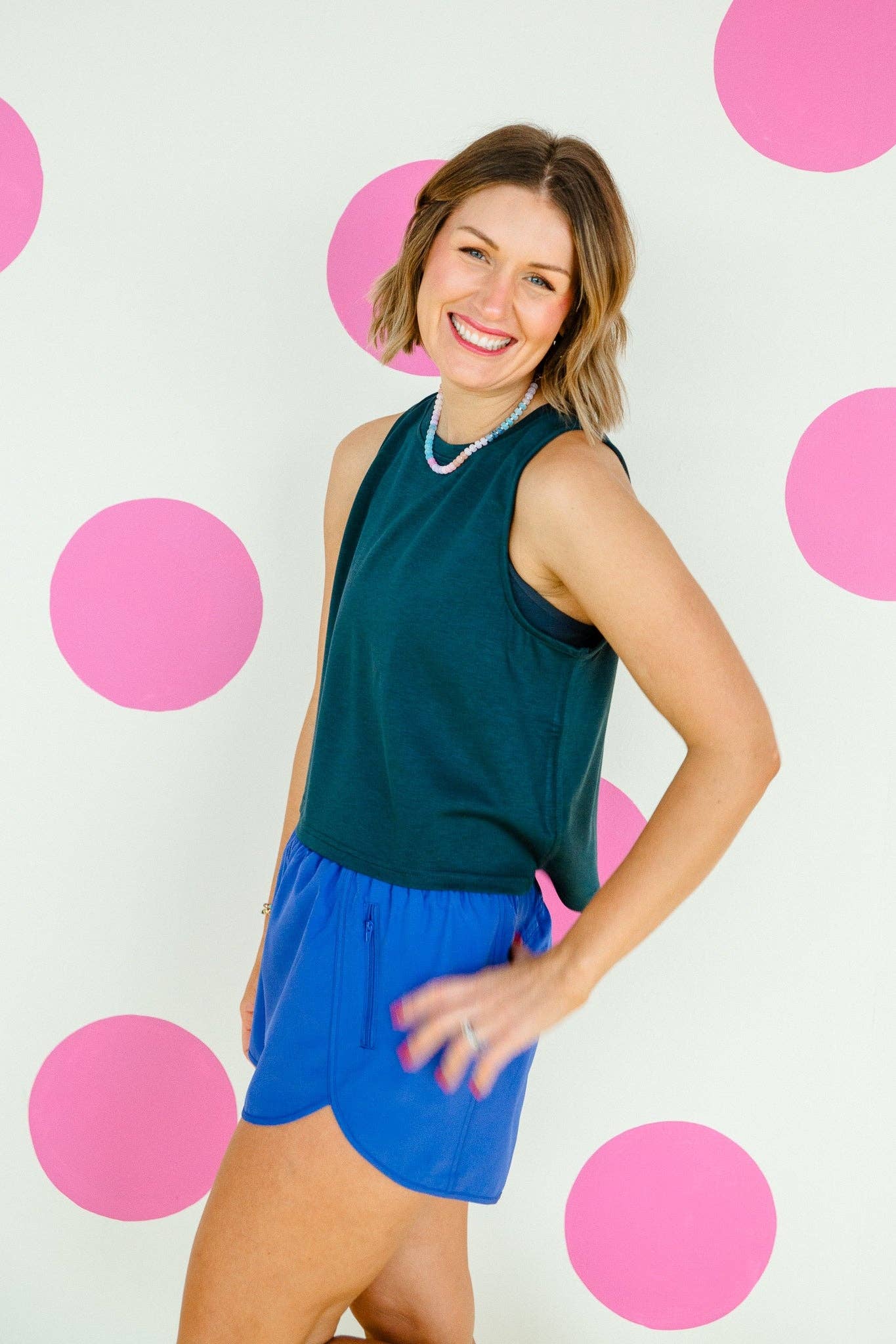 [Ellevate Basics] Crewneck Breeze Boxy Tank